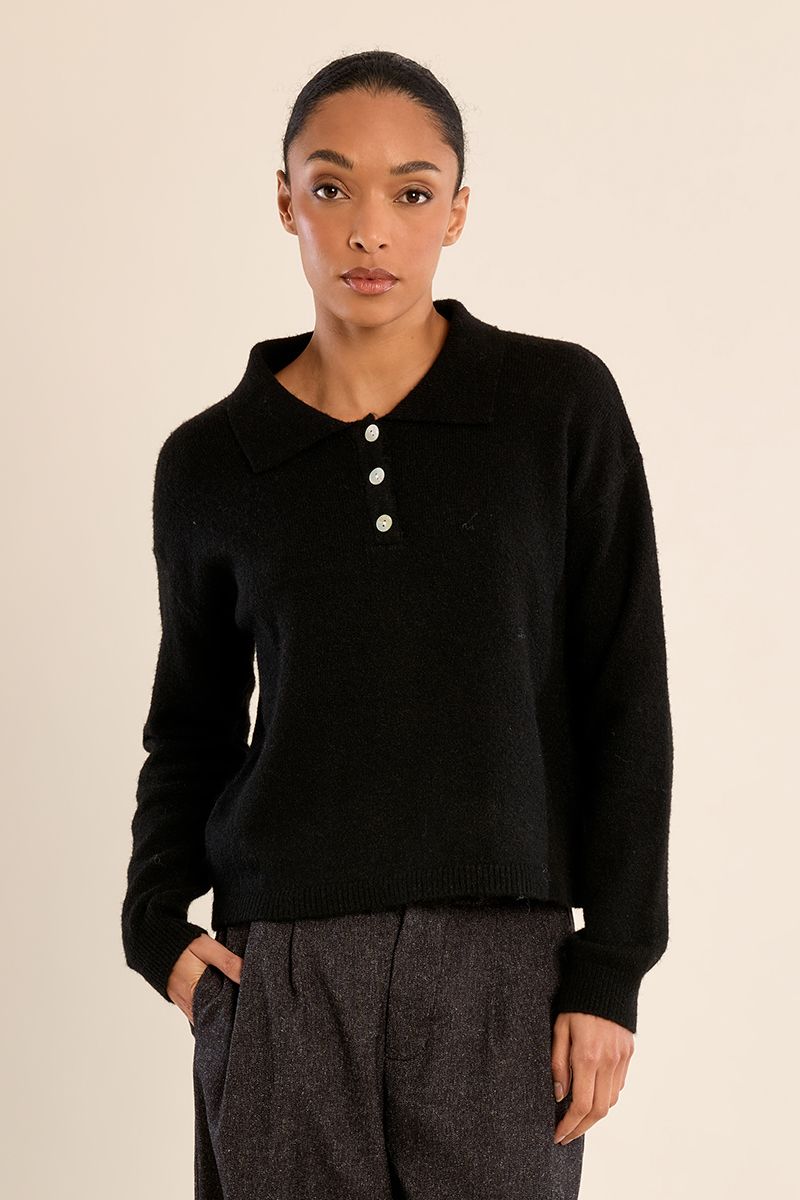 Pull en maille, col chemisier, MOLLY BRACKEN