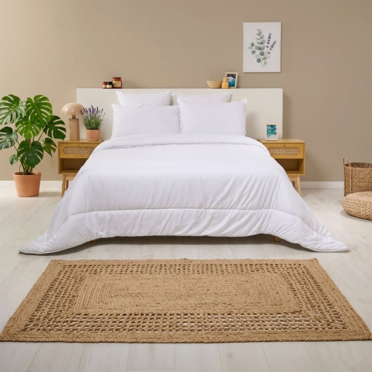 Couette été légère ANTI-ACARIENS, BLEU CALIN