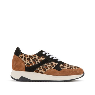 Leopard Print Suede Trainers LA REDOUTE COLLECTIONS