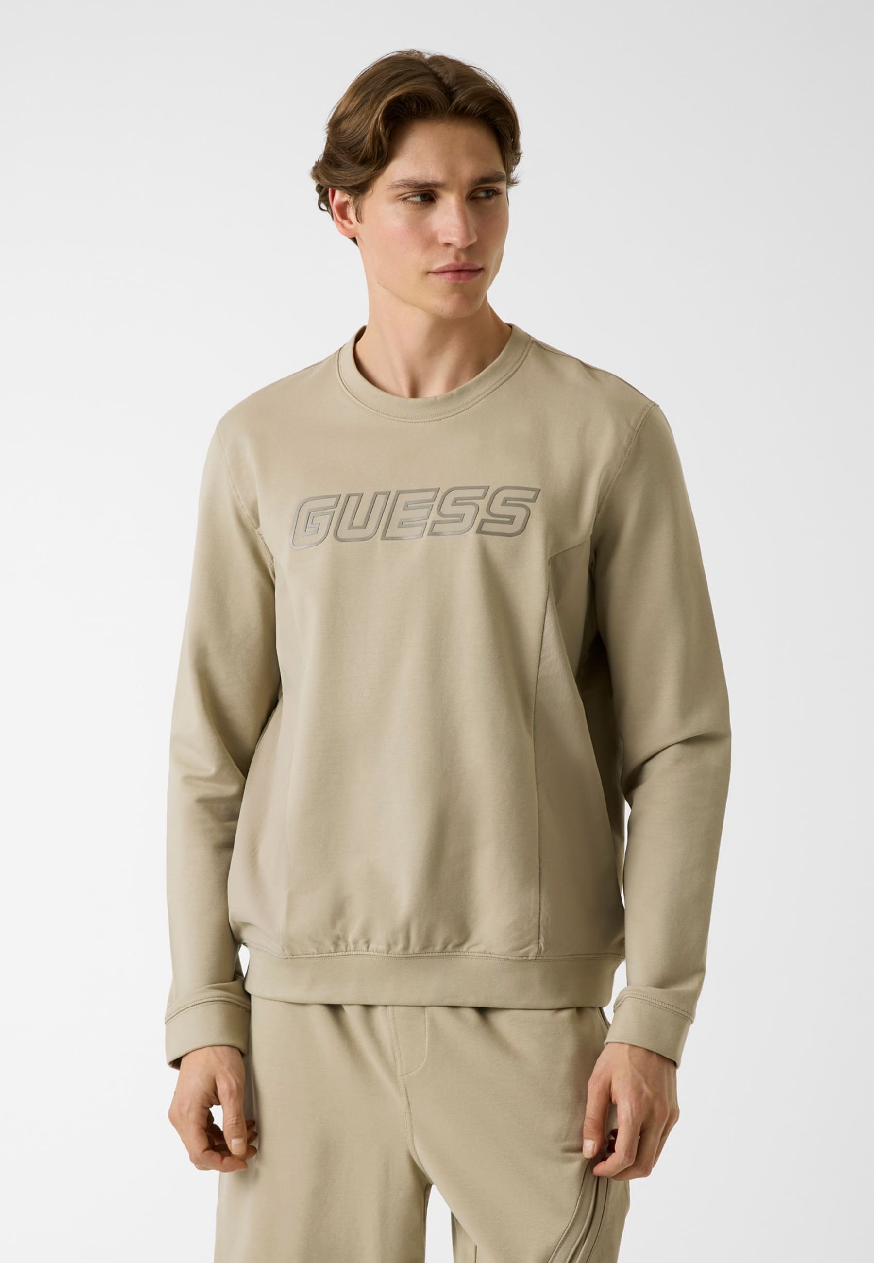 Sweatshirt Avec Logo Imprimé, GUESS