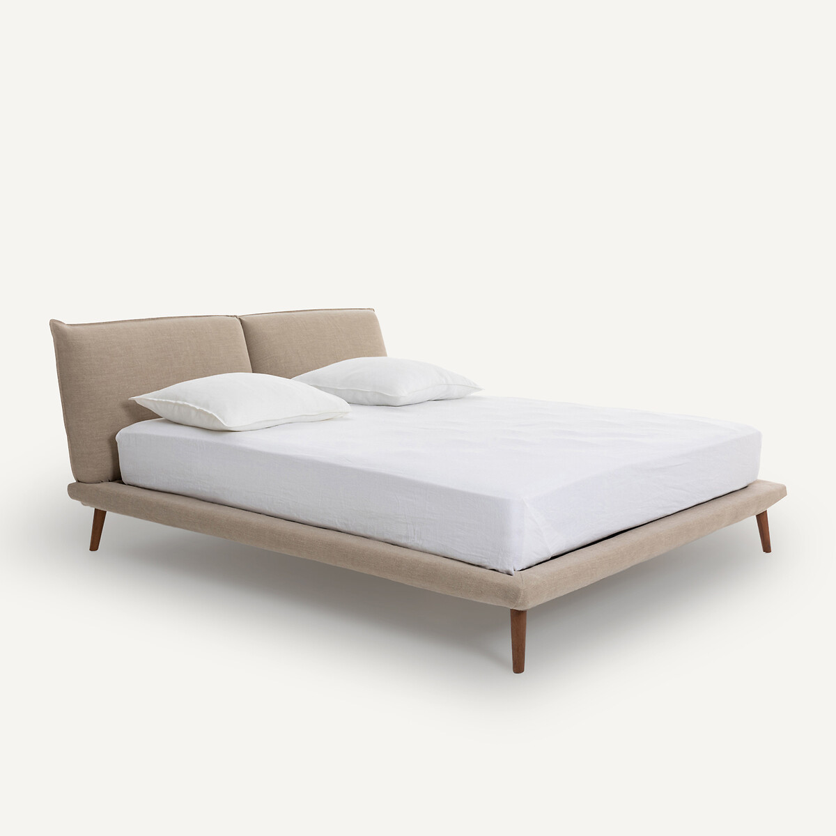 Lit en lin avec sommier, Aurore design E. Gallina