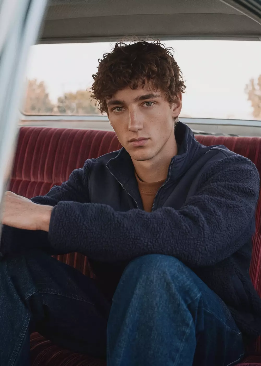Veste en tissu polaire combiné, MANGO TEEN
