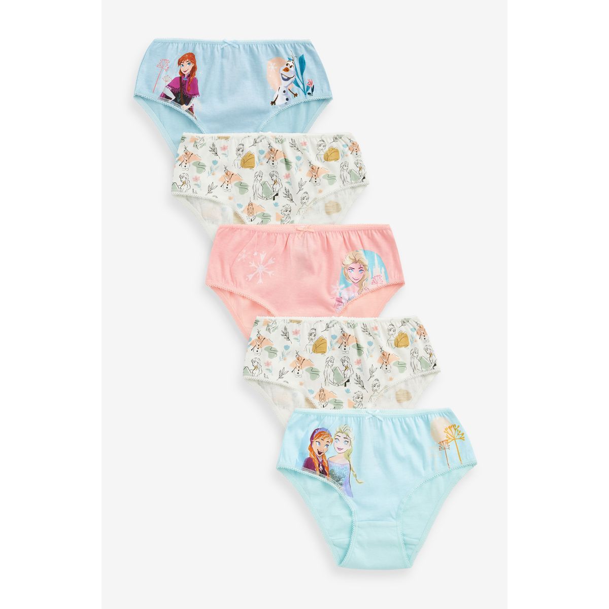 Lot de 5 slips la reine des neiges disney rose bleu Next La Redoute