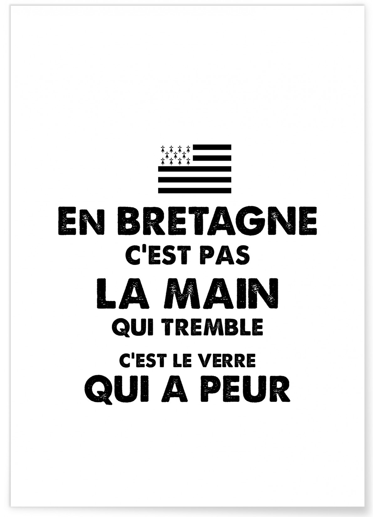 Affiche Peur du verre, L'AFFICHERIE
