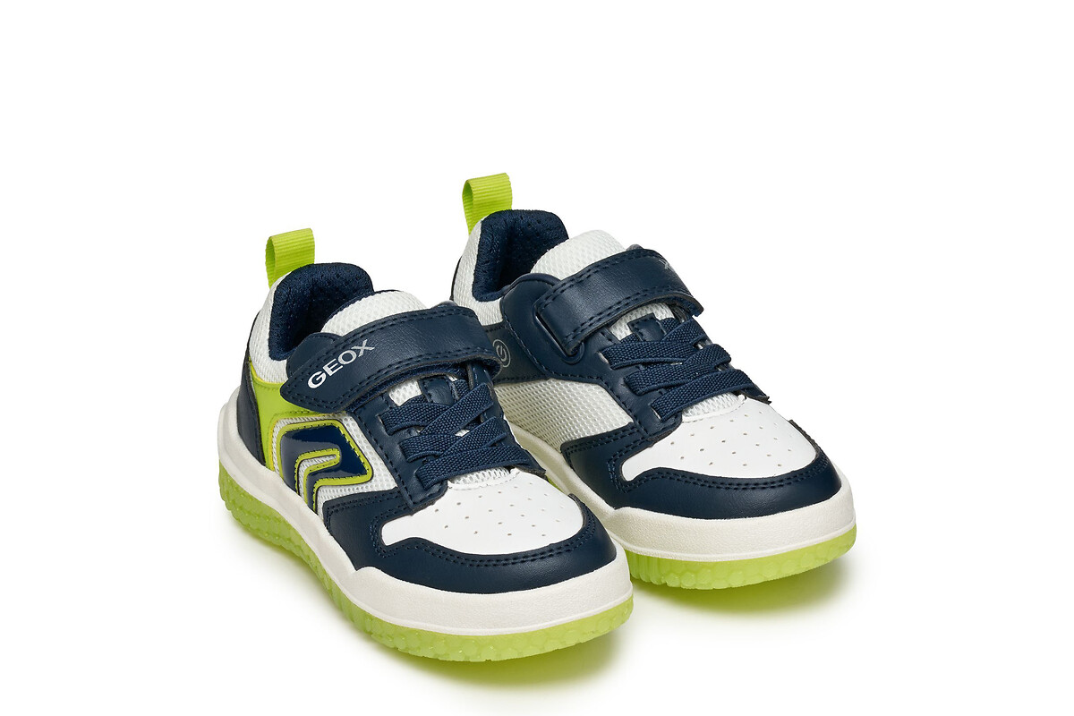 Kids Buzzerlight LED Breathable Trainers, GEOX