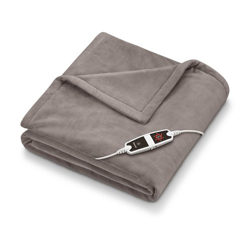 Couverture polaire chauffante hd 150 cosy taupe Beurer