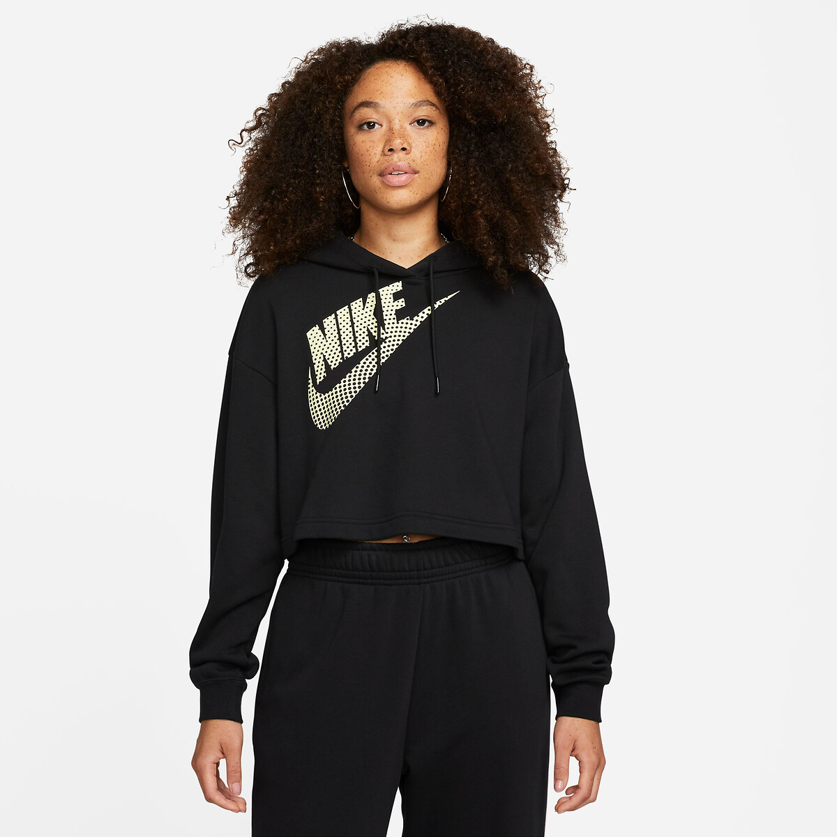 Cropped hoodie met print in de sale-Nike 1