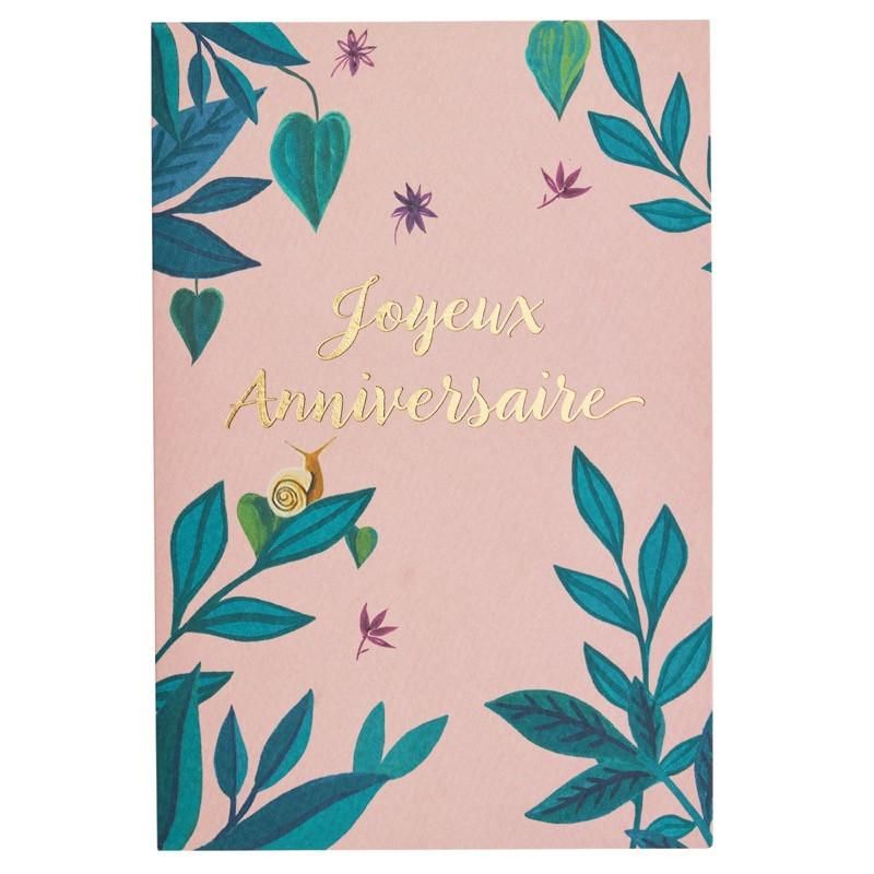 Carte De Voeux Joyeux Anniversaire Fleuri Rose Clair Draeger Paris La Redoute Carte De Voeux Joyeux Anniversaire Fleuri Rose Clair Draeger Paris La Redoute