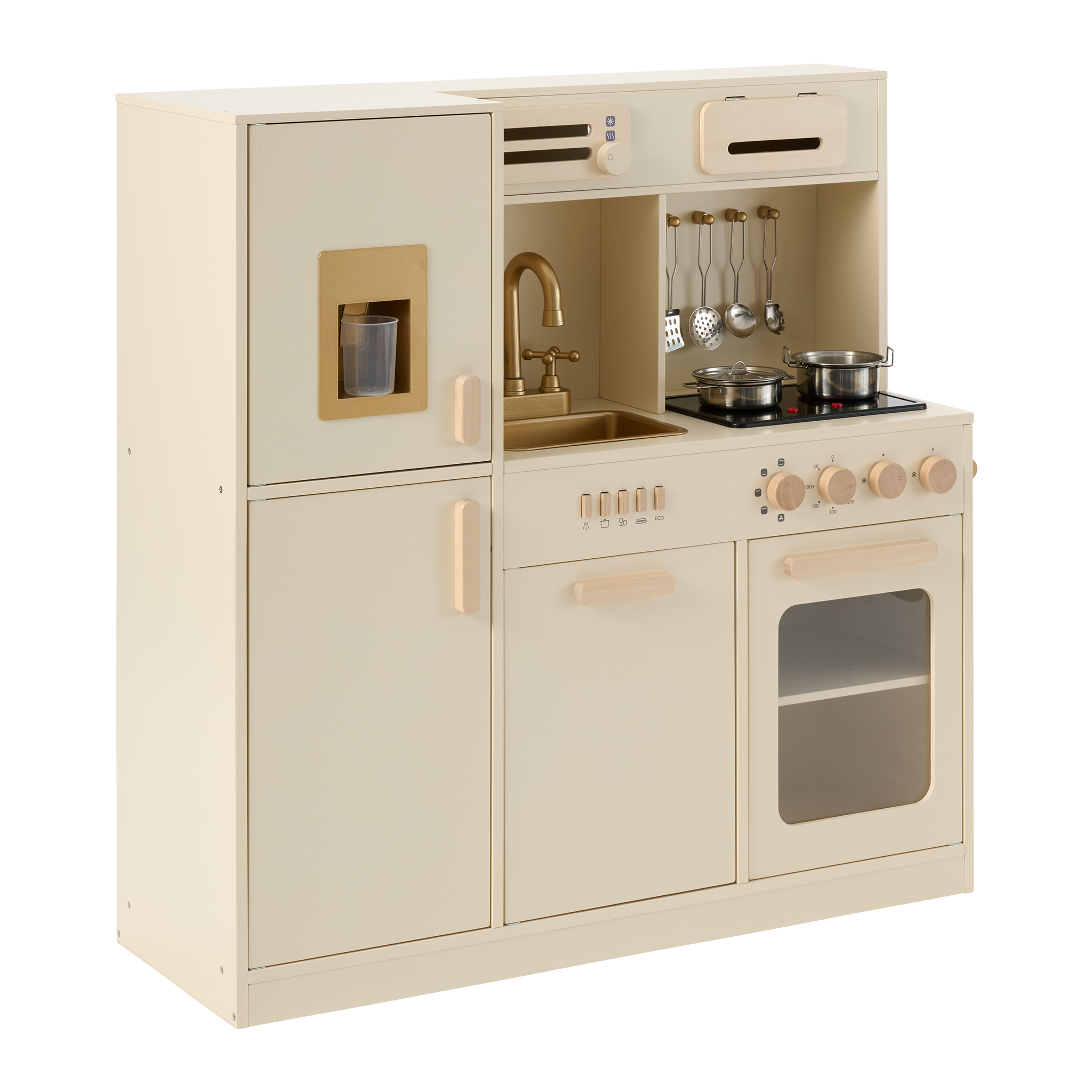 Cuisine en bois enfant XL «Noisette» – 9 accessoires incl. NOISETTE, PETITE AMELIE