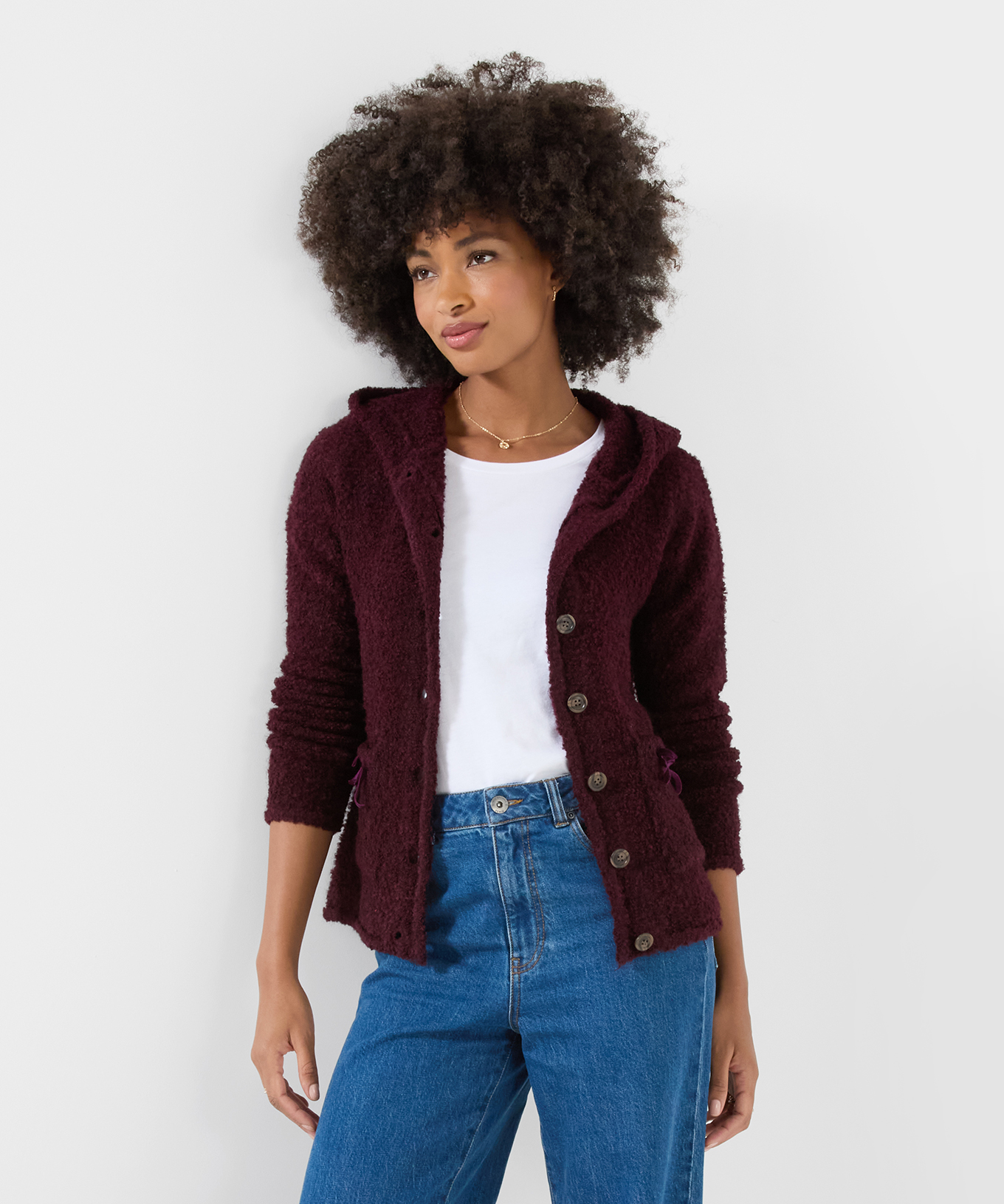 Cardigan Boutonné à Capuche Favorite de Joe Pour Toujours, JOE BROWNS