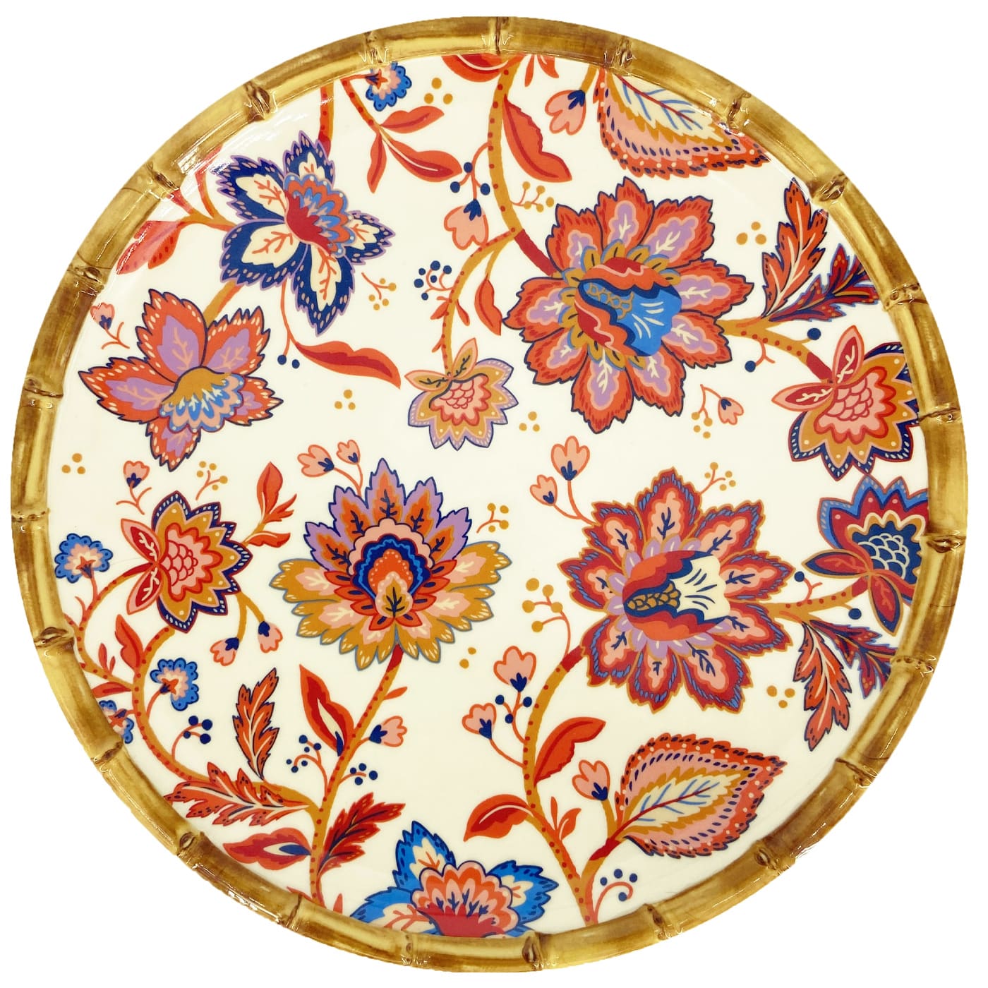 Grande assiette plate Jaipur 28 cm, LES JARDINS DE LA COMTESSE