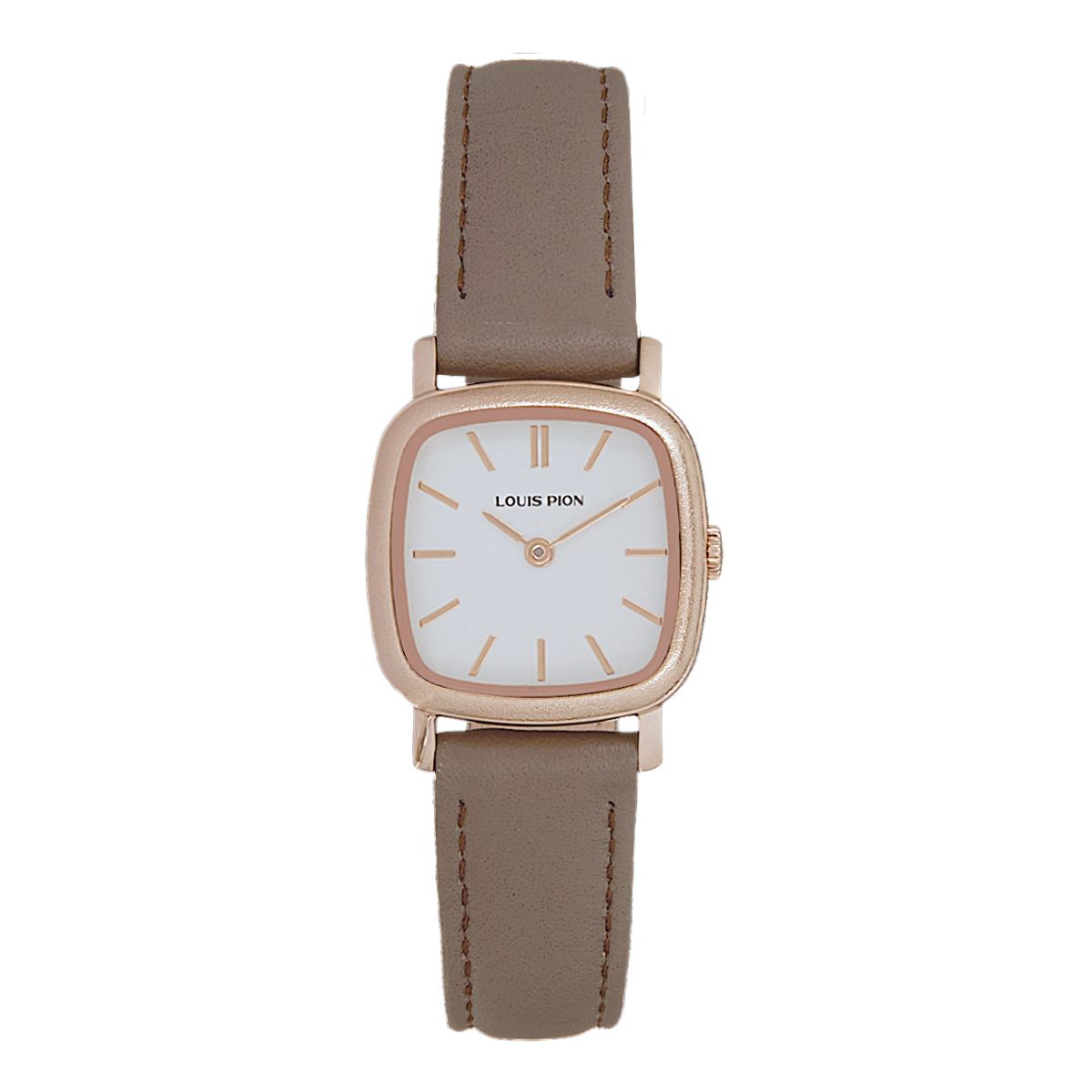 Montre analogique rose dor rose blanc taupe Louis Pion La Redoute