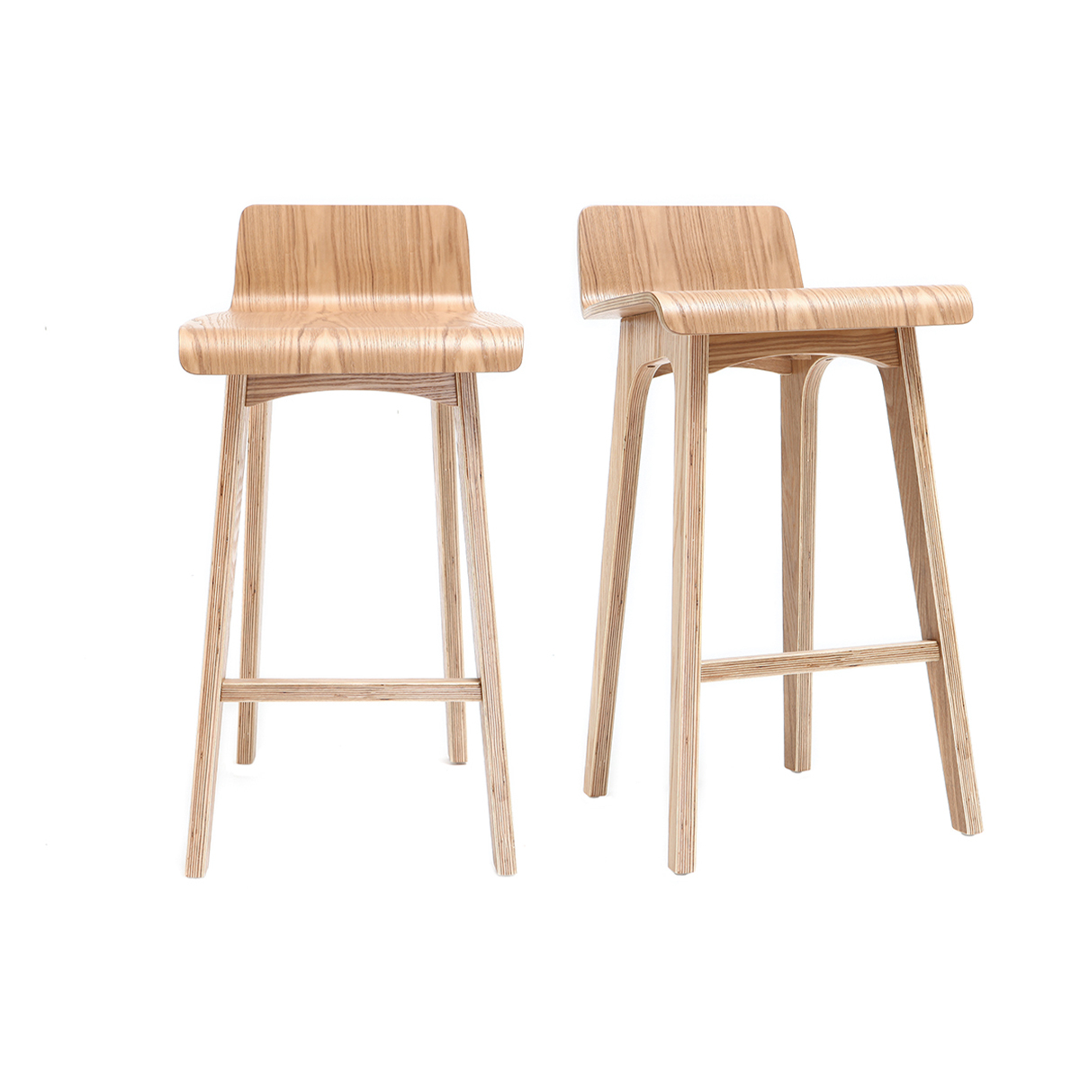 Tabourets de bar scandinaves H65 cm (lot de 2) BALTIK, MILIBOO
