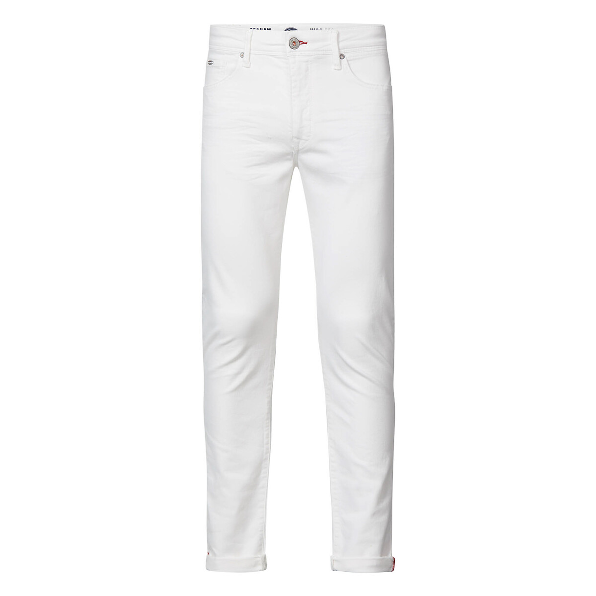 Dn007 slim stretch jeans in mid rise , white, Petrol Industries | La