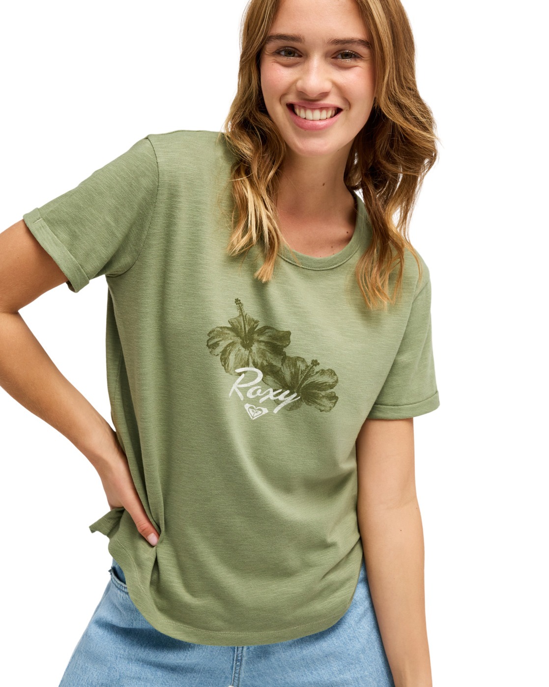 T-Shirt, manches courtes, col rond, ., ROXY