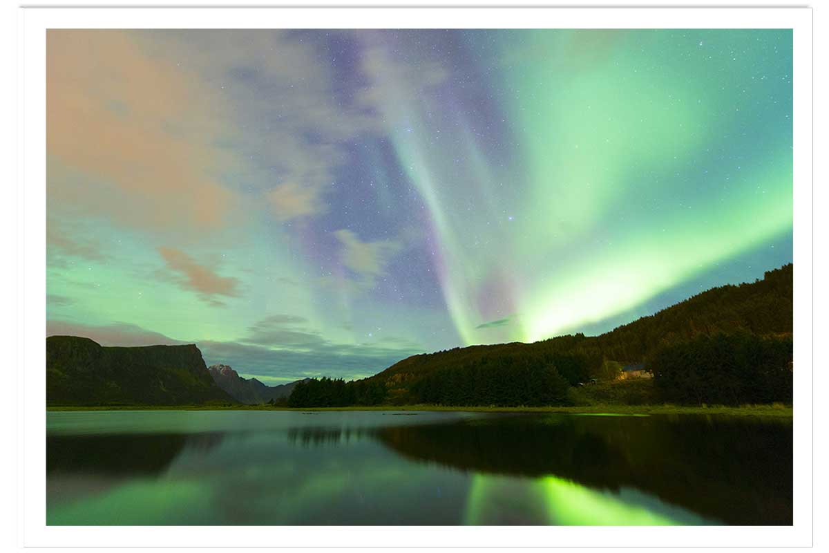 Affiche paysage norwayliht lofoten, HEXOA