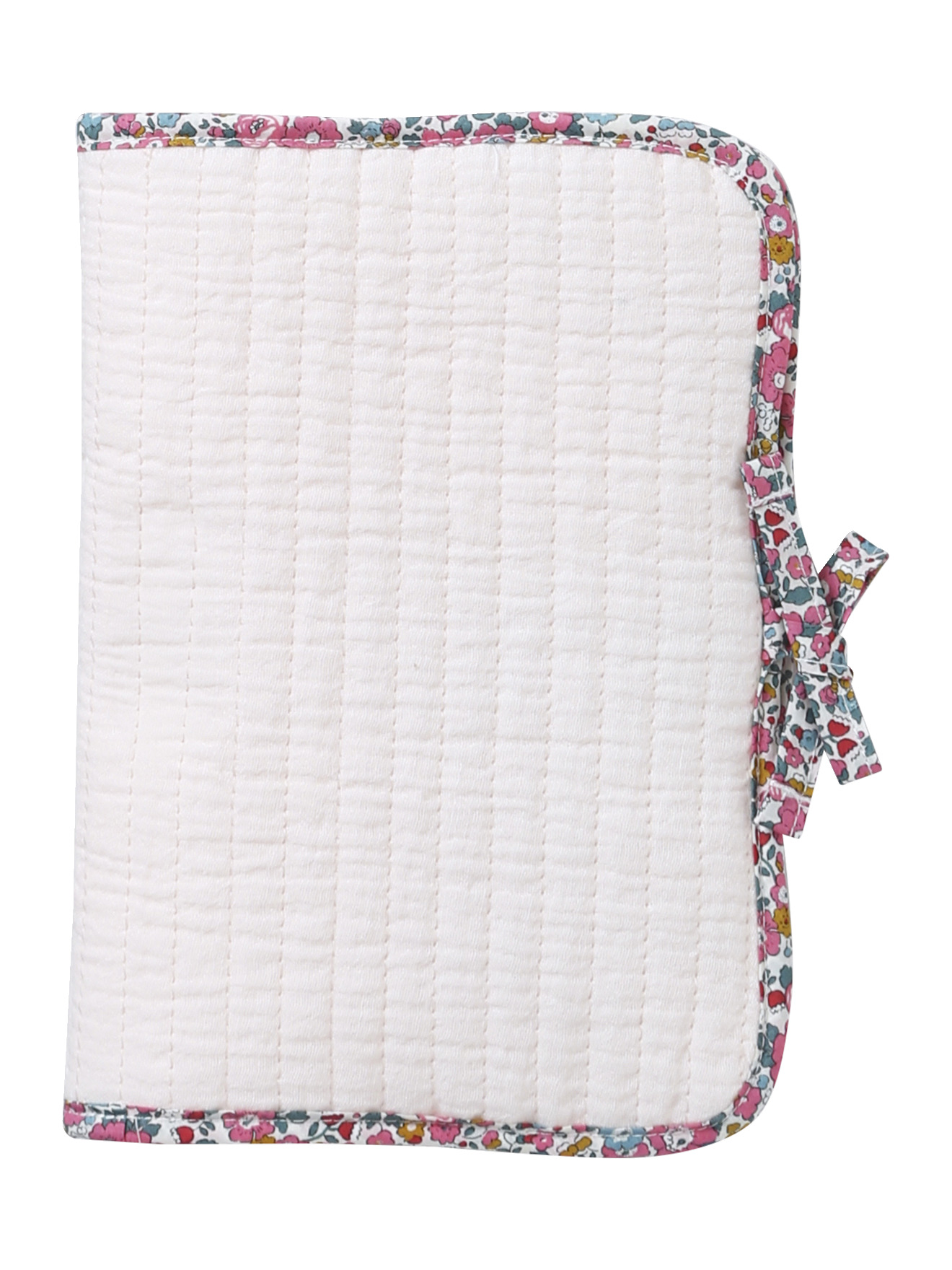 Protège carnet de santé en gaze de coton et Liberty, ENVIE DE FRAISE