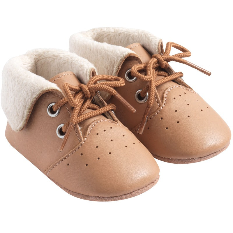Chaussures bébé cuir souple fourrées Tichoo, TICHOUPS