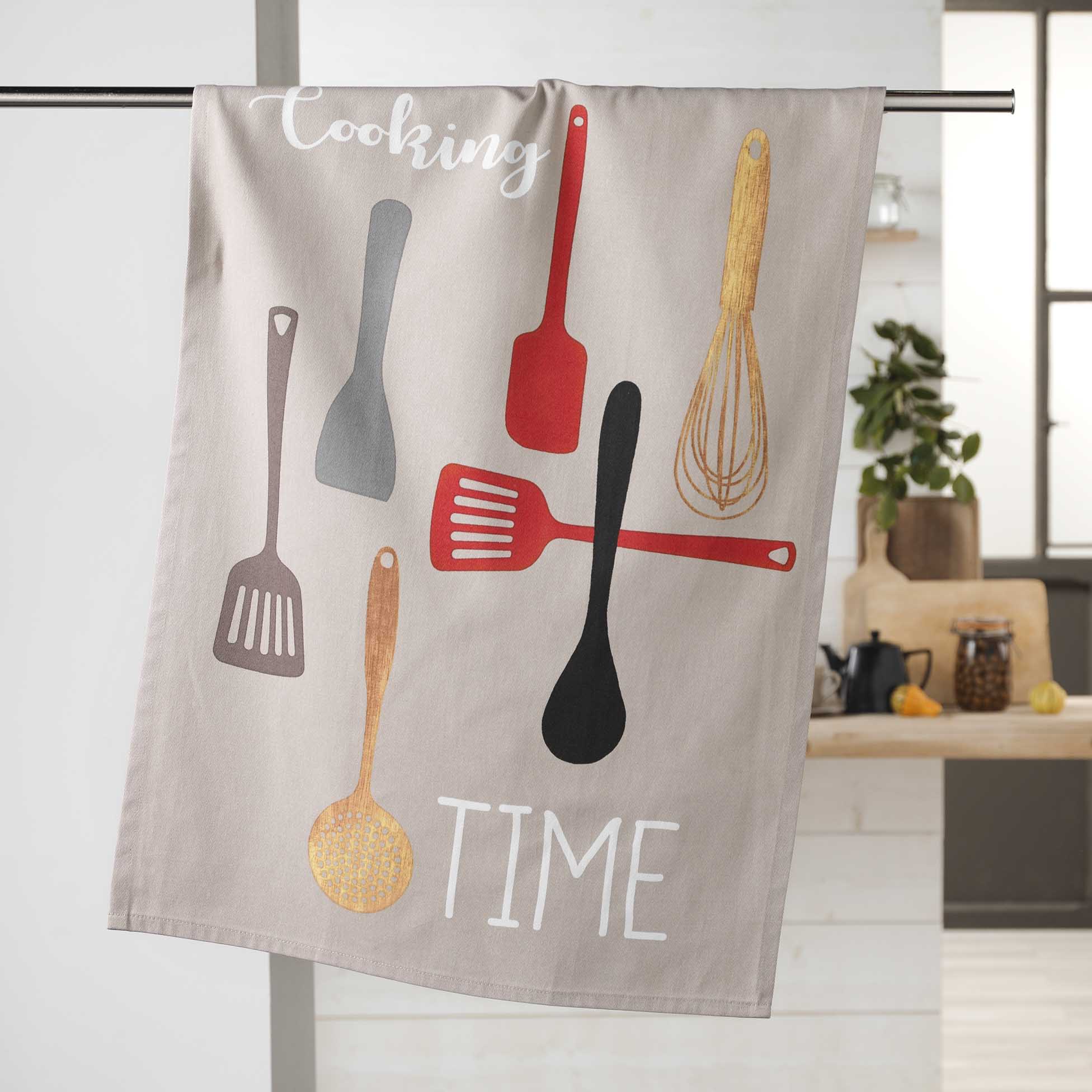 Torchon de cuisine en coton Cooking Time, EDEN