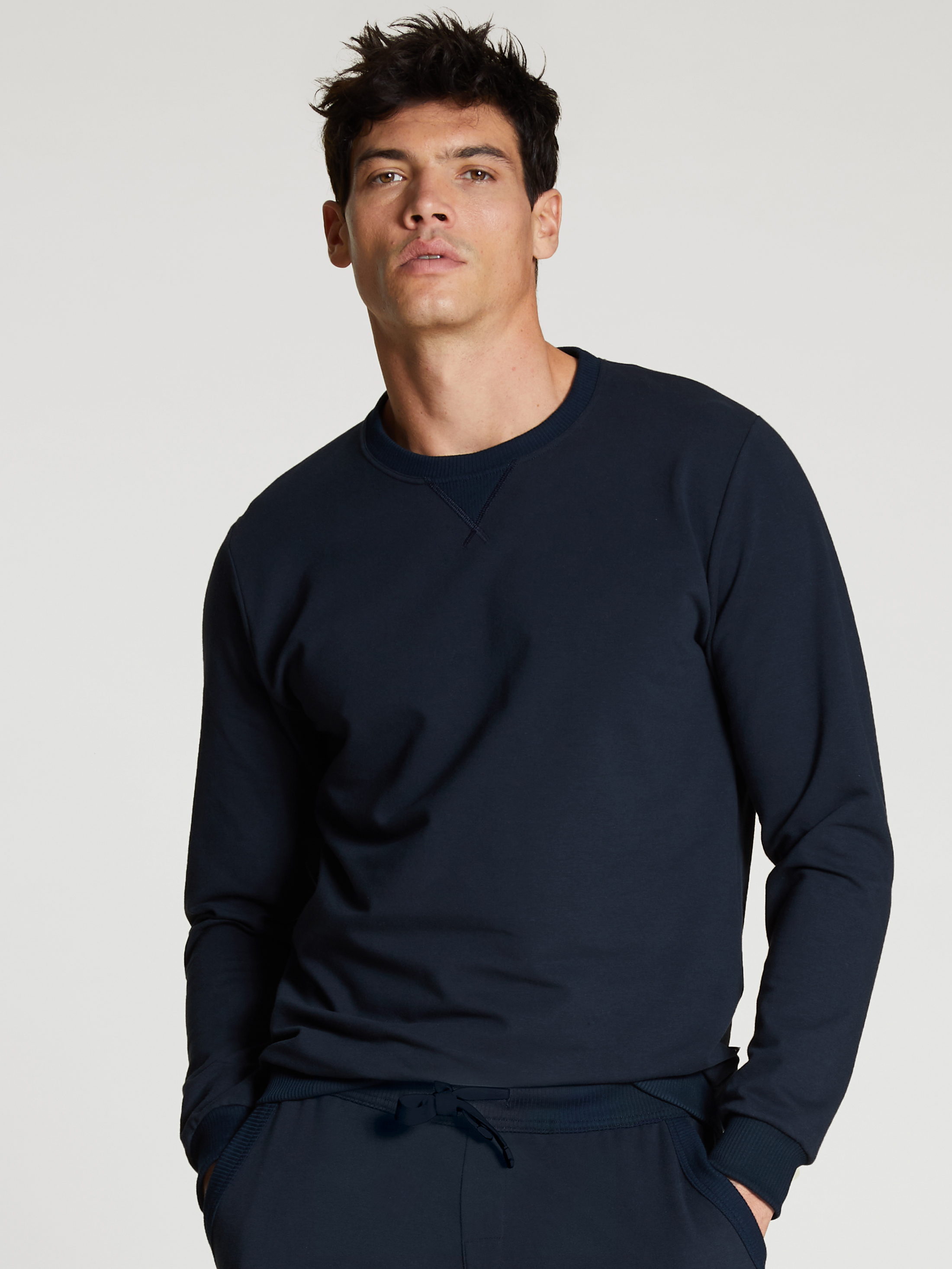 Sweatshirt, Cradle to Cradle Certified® manches longues Coton CIRCULAR LOUNGE, CALIDA