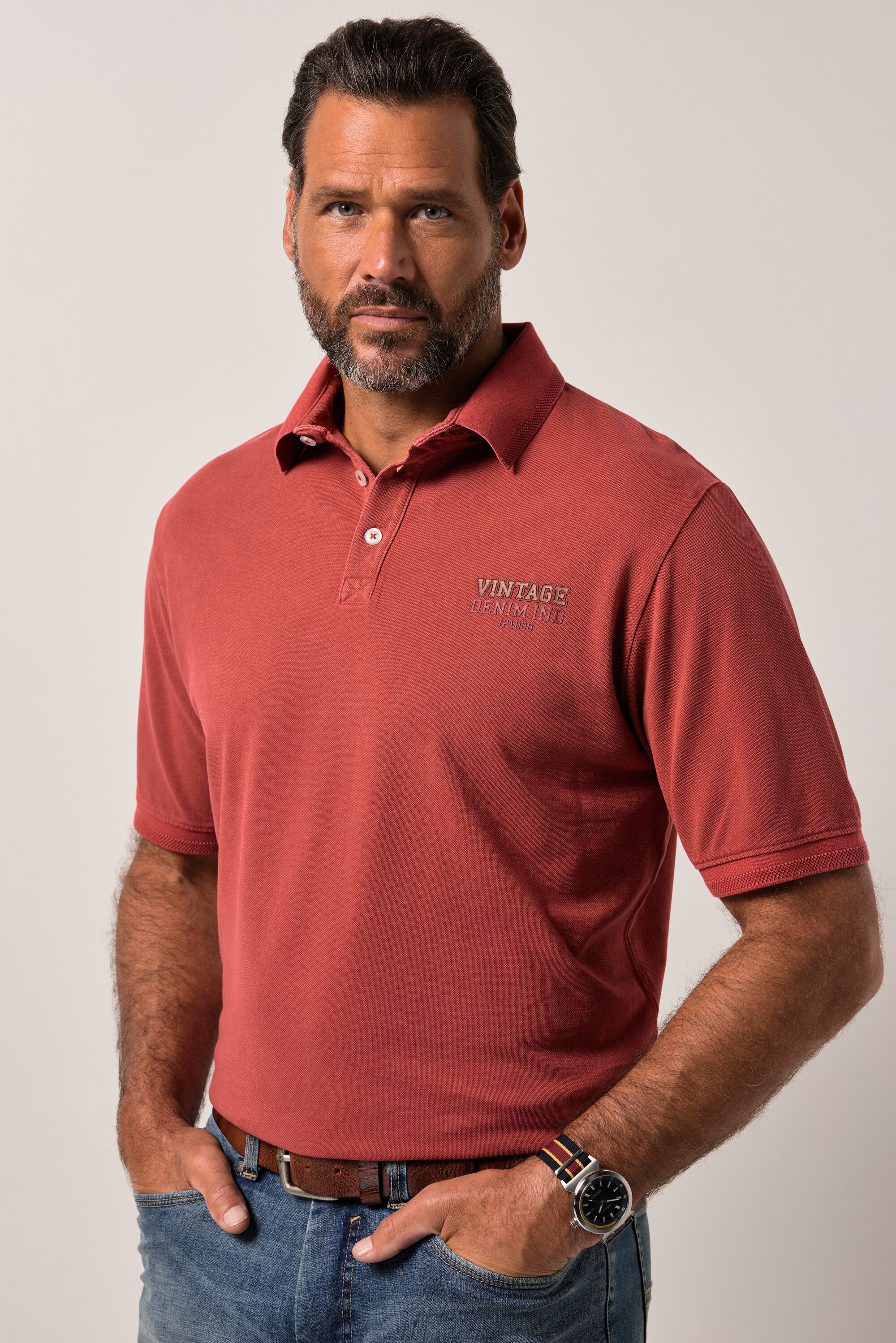 Polo style vintage. Manches courtes, JP1880