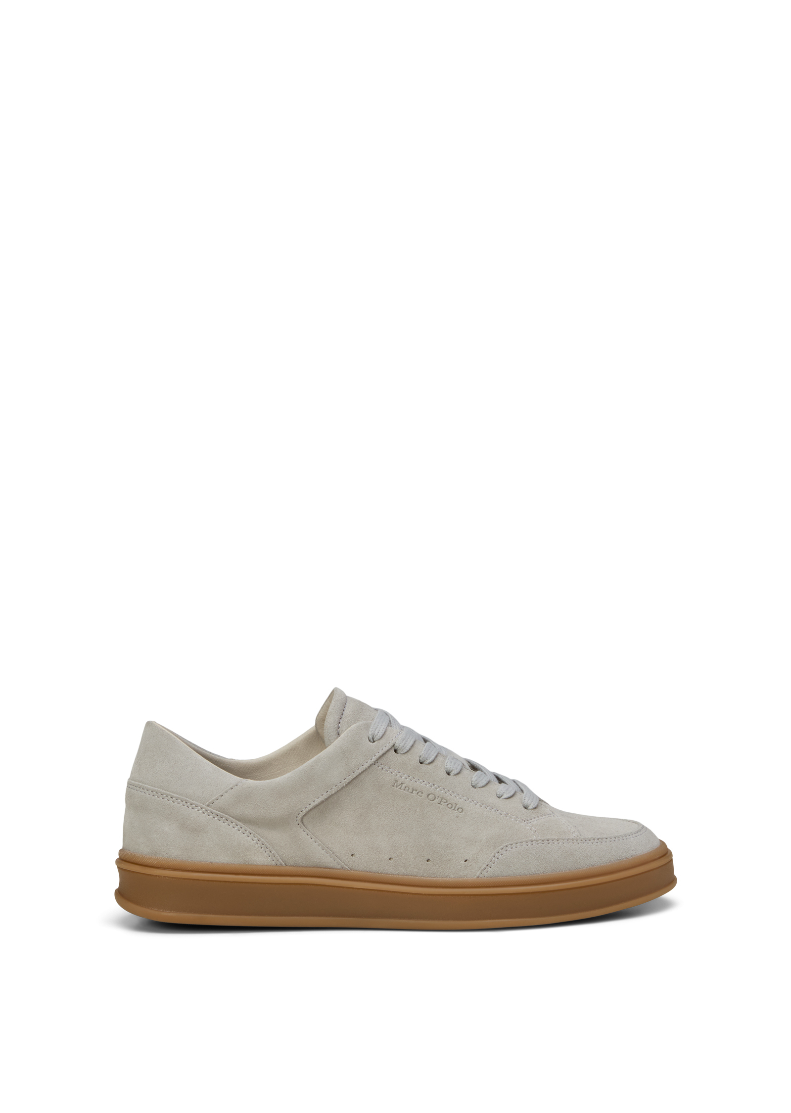 Baskets Modèle Enrique en cuir de vachette velours noble, MARC O'POLO