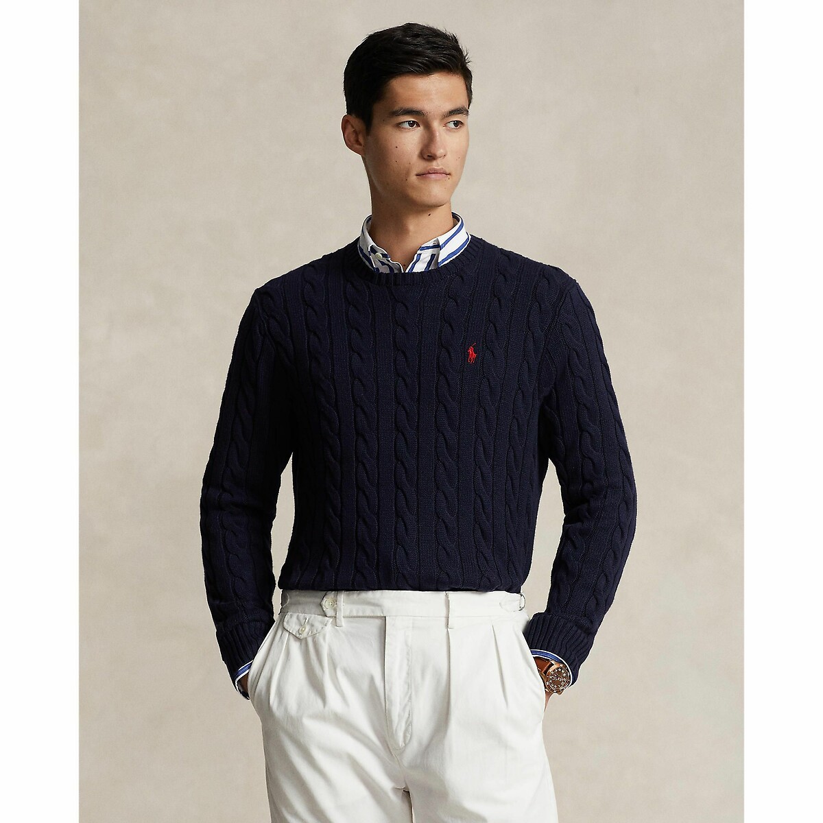 Polo cable knit cheap
