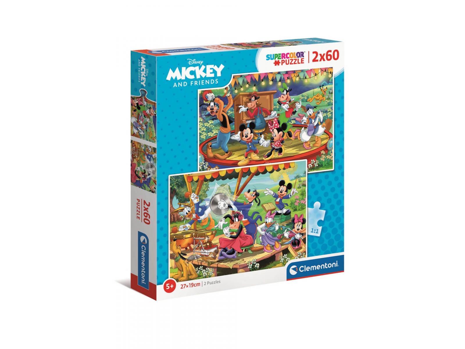 2x60 pièces - Mickey and friends, CLEMENTONI
