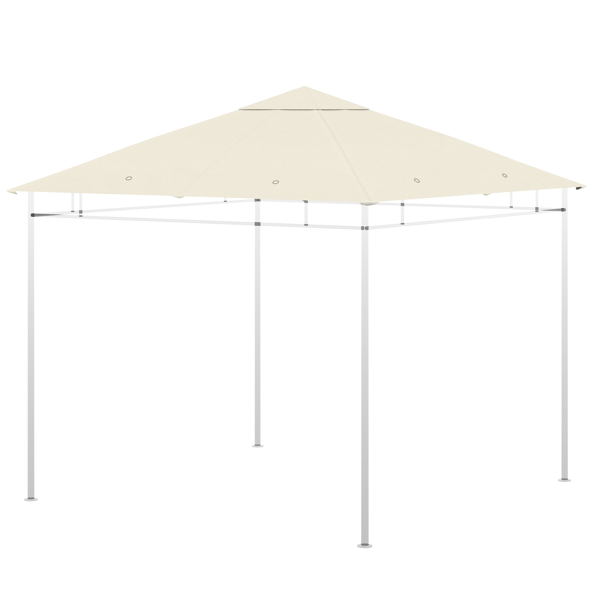 Toit de cabine de rechange Polyester Beige, OUTSUNNY