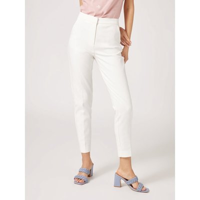 Erita Formal Tapered Trousers in Cotton Mix NAF NAF