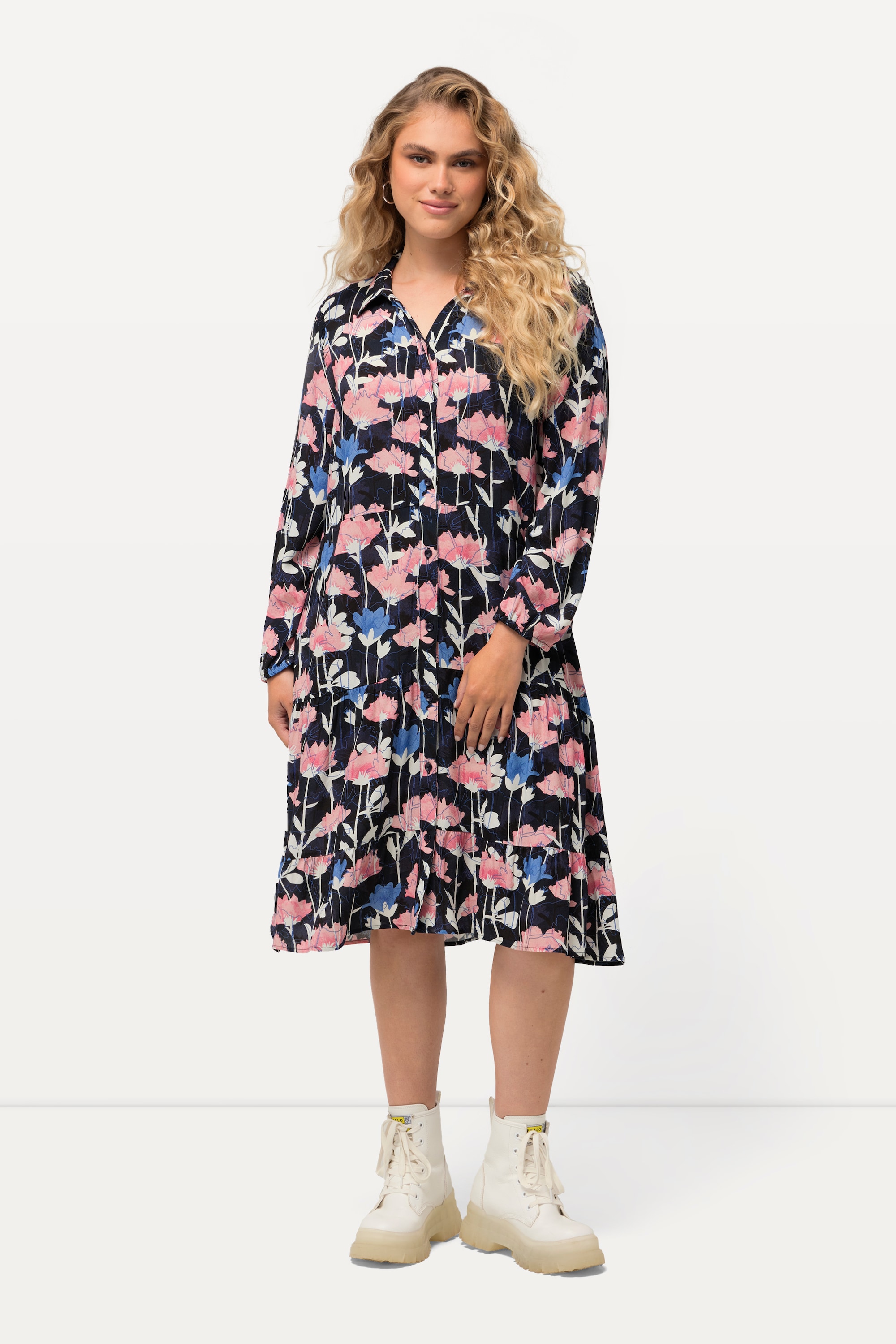 Robe midi à manches longues, ULLA POPKEN
