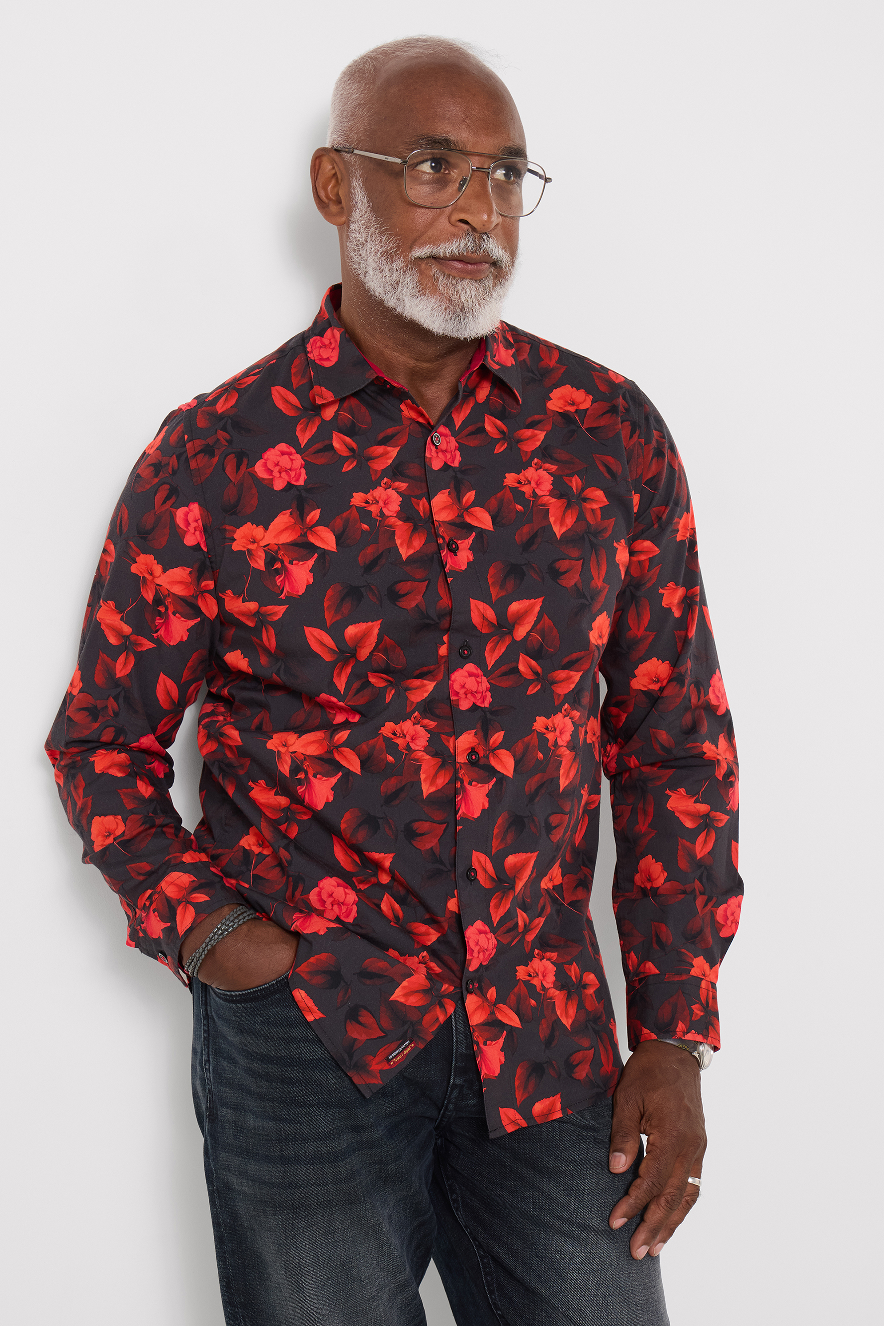 Chemise Fleurie Rouge, JOE BROWNS