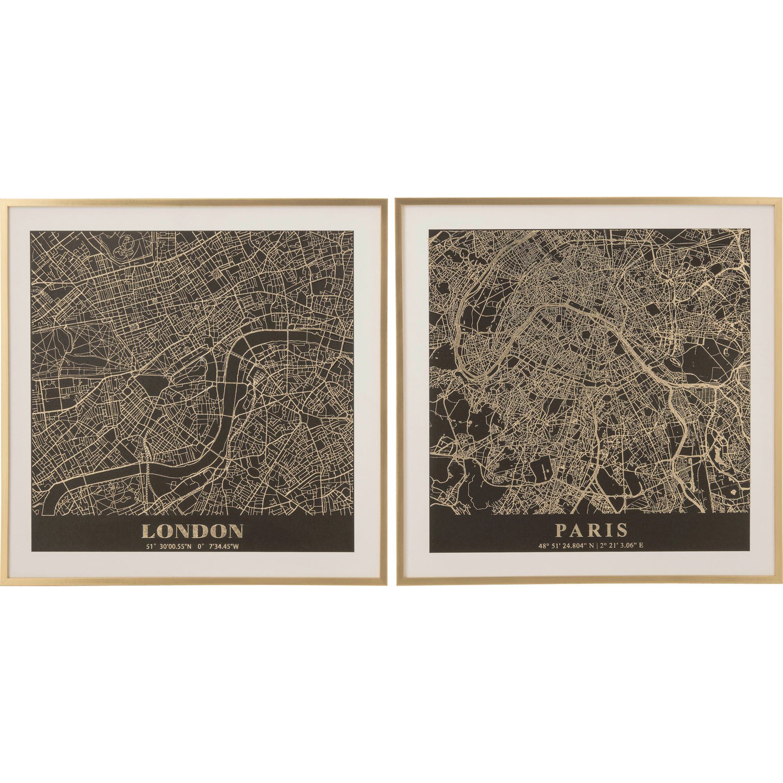 Tableau toile décor cartes urbaines, RECOLLECTION