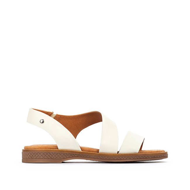 Moraira Leather Sandals, white, PIKOLINOS