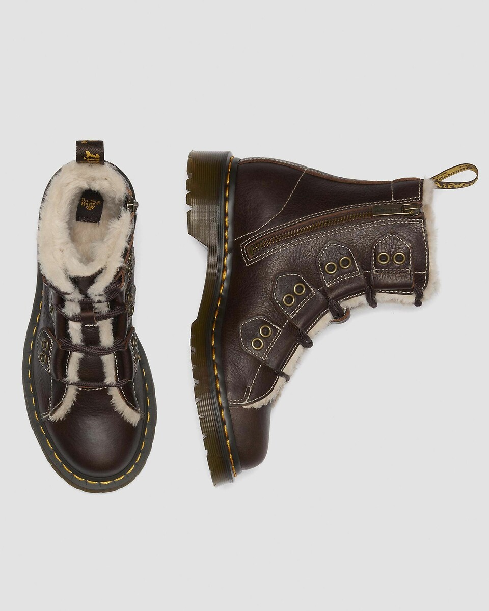 Dr. Martens Botas de piel forradas 1460 Lace to Toe — foto 5