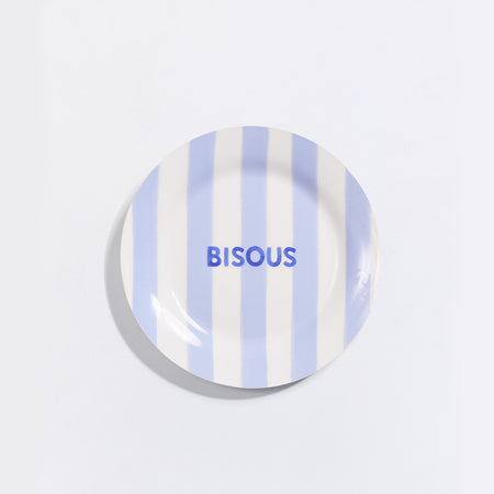 Assiette à dessert Bisous - RAYURES, EMOI EMOI