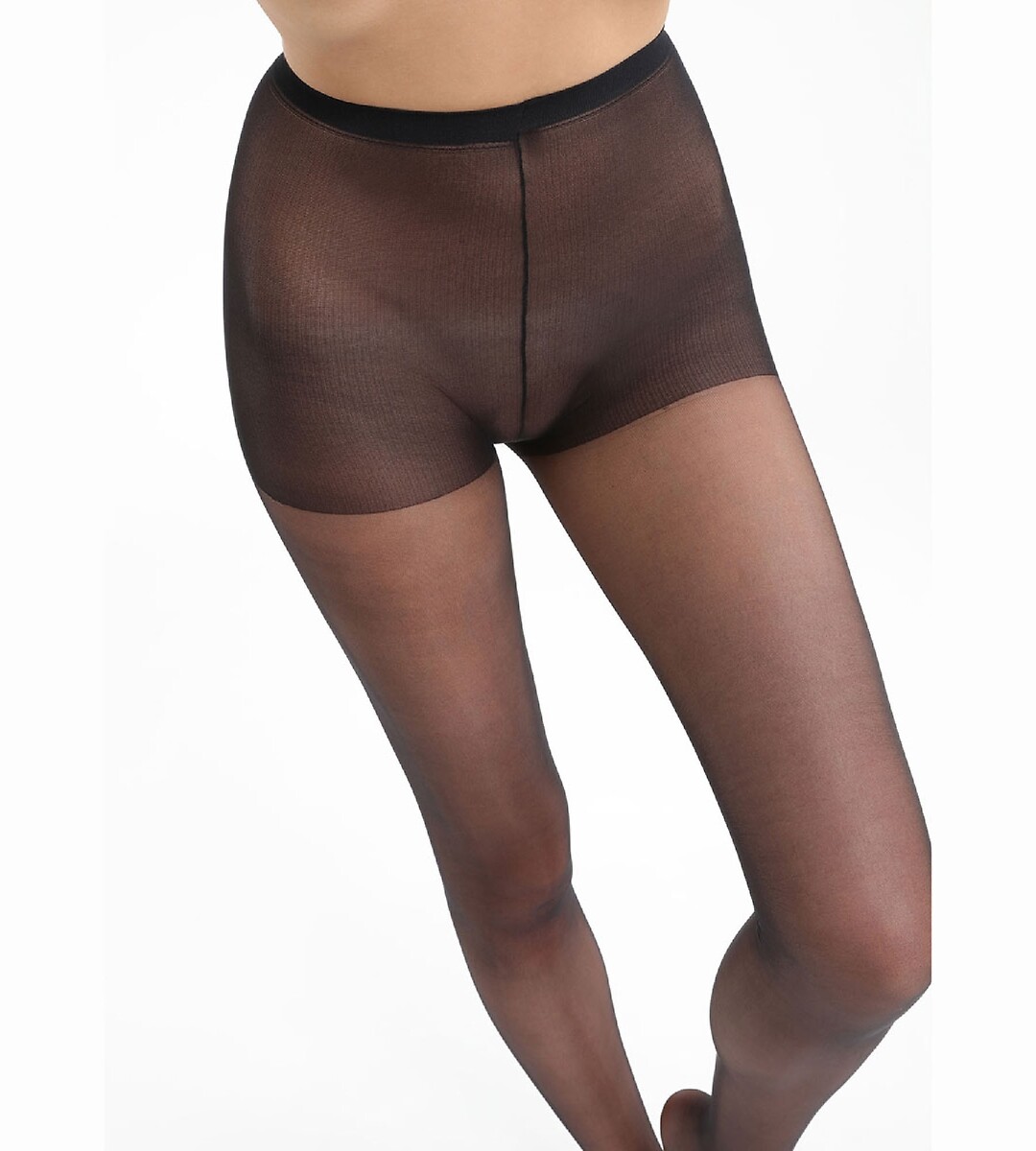 Lot De 2 Collants Voile Brillant DIM Noir - Taille 2 - Neuf Avec étiquettes