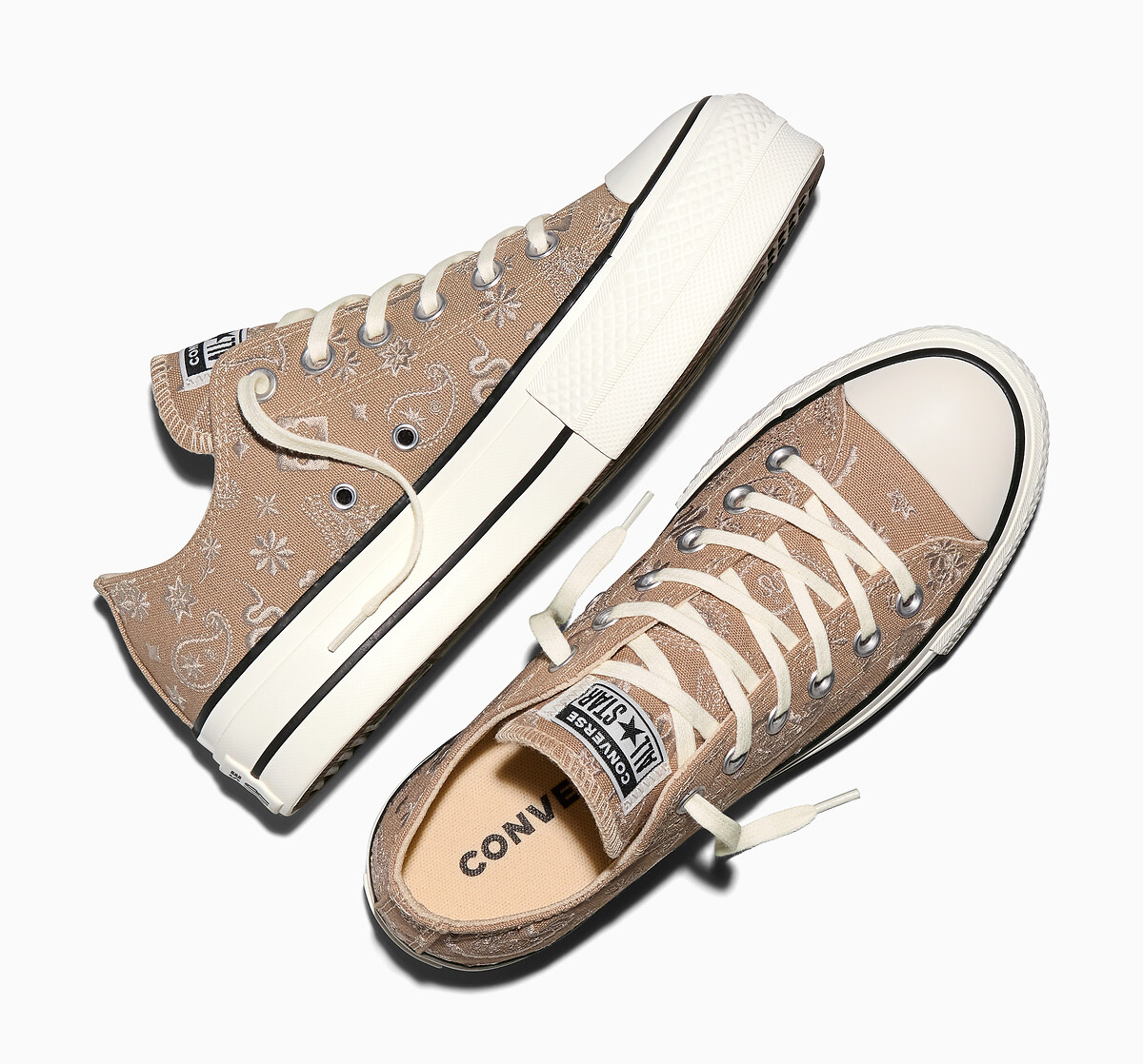 Converse Zapatillas CHUCK TAYLOR ALL STAR LIFT OX ELEVATED PAISLEY — photo 4