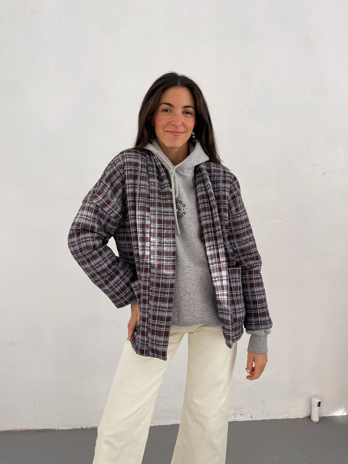 Veste à carreaux taille unique LOLA, MINDTRAVELER