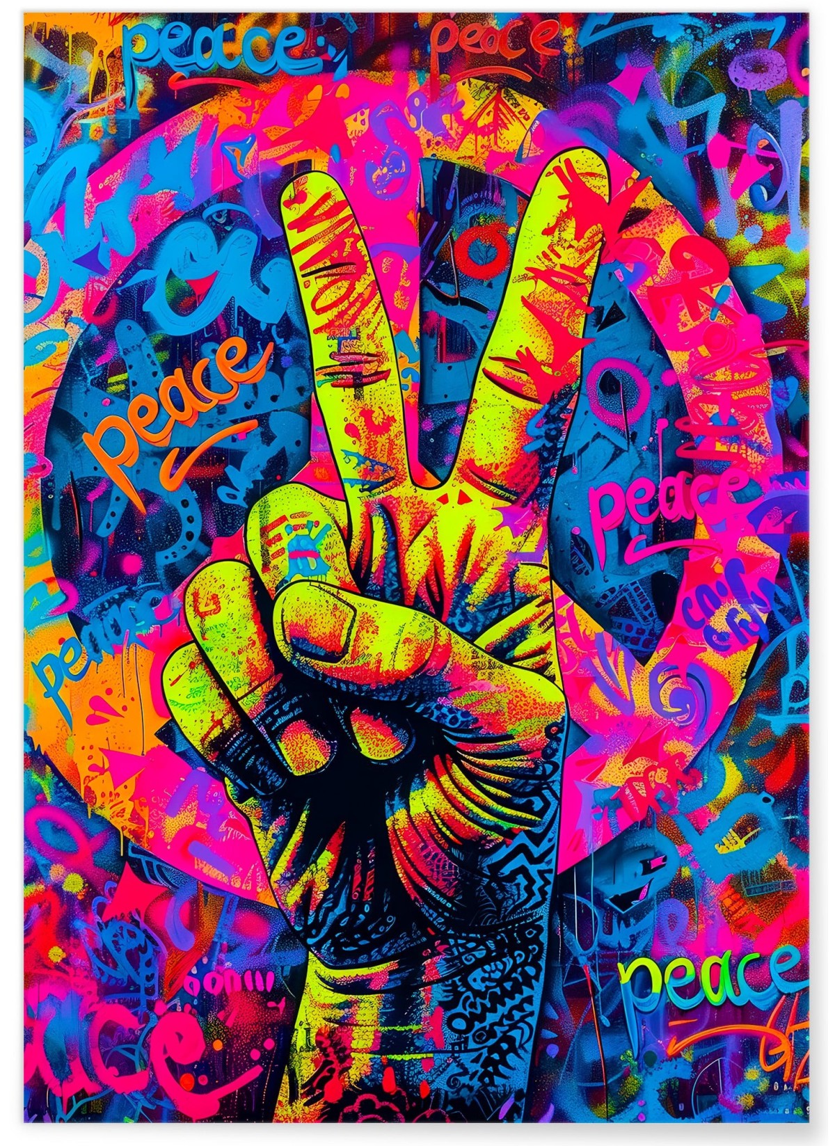 Affiche Peace Pop Art, L'AFFICHERIE