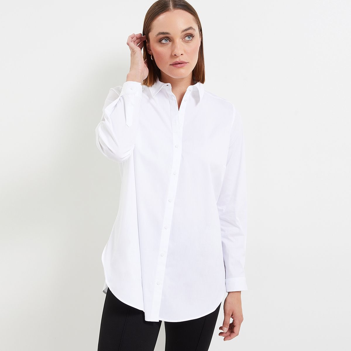 Chemise blanche loose hotsell femme