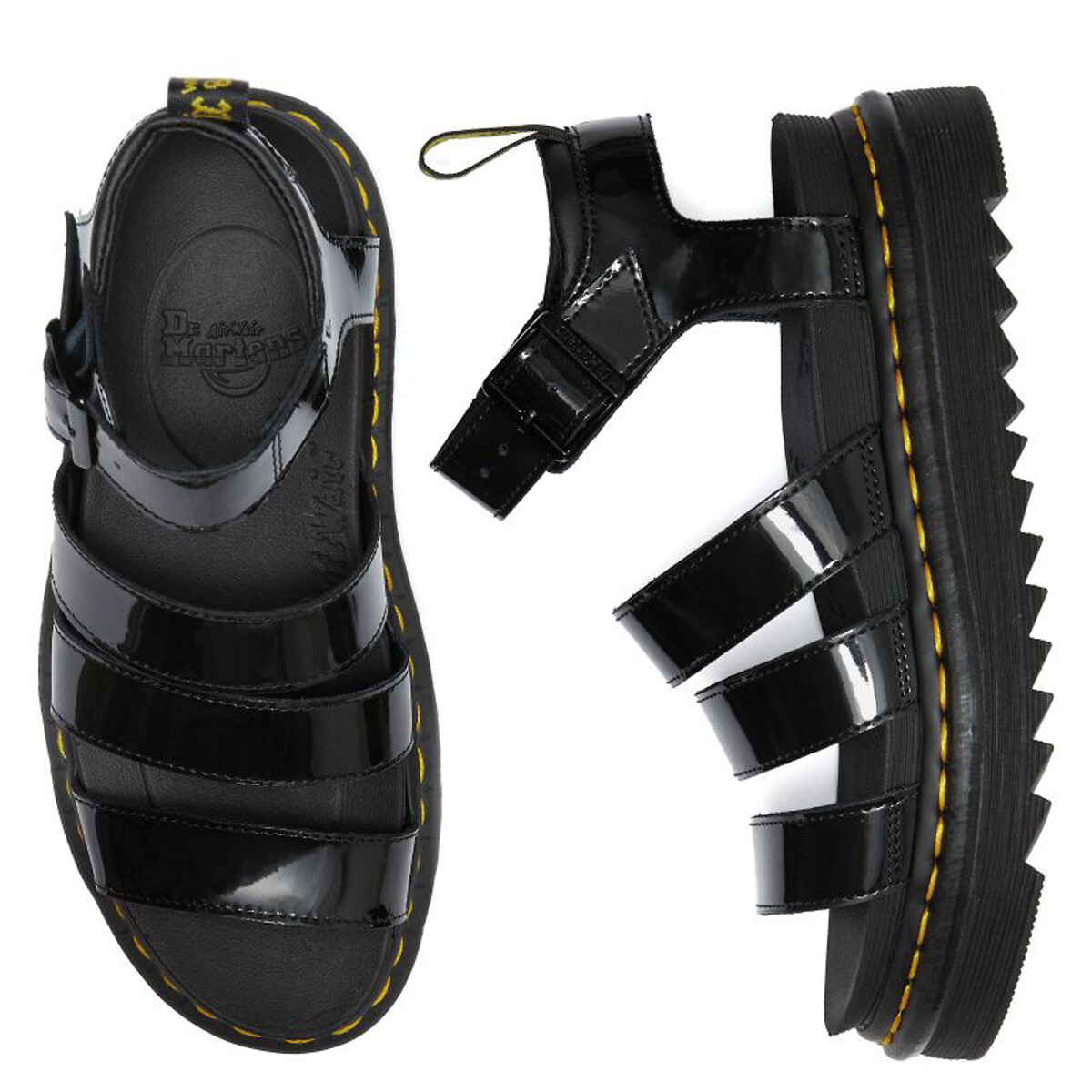 Blaire patent leather sandals black Dr. Martens La Redoute