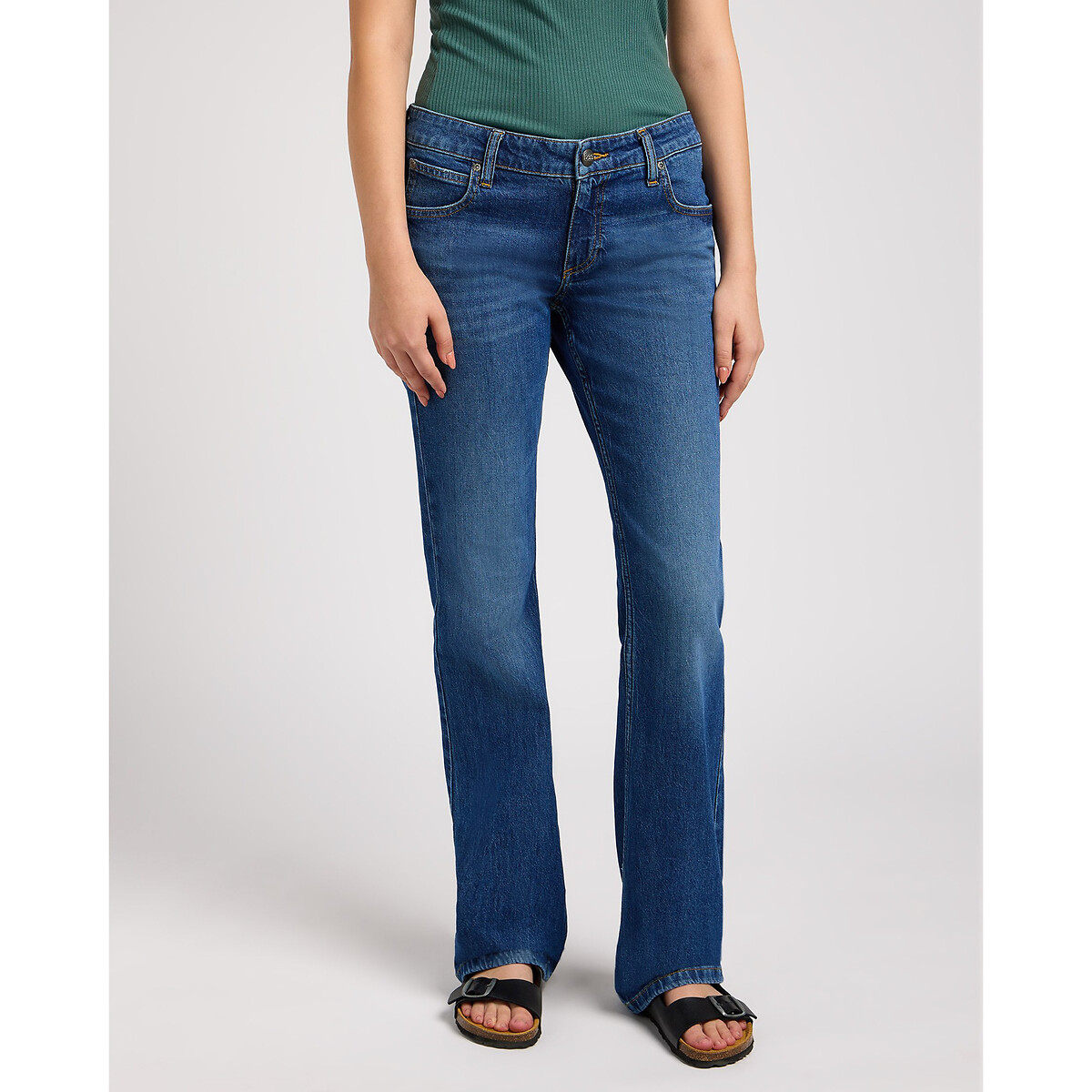 Lee dungaree bootcut jeans outlet