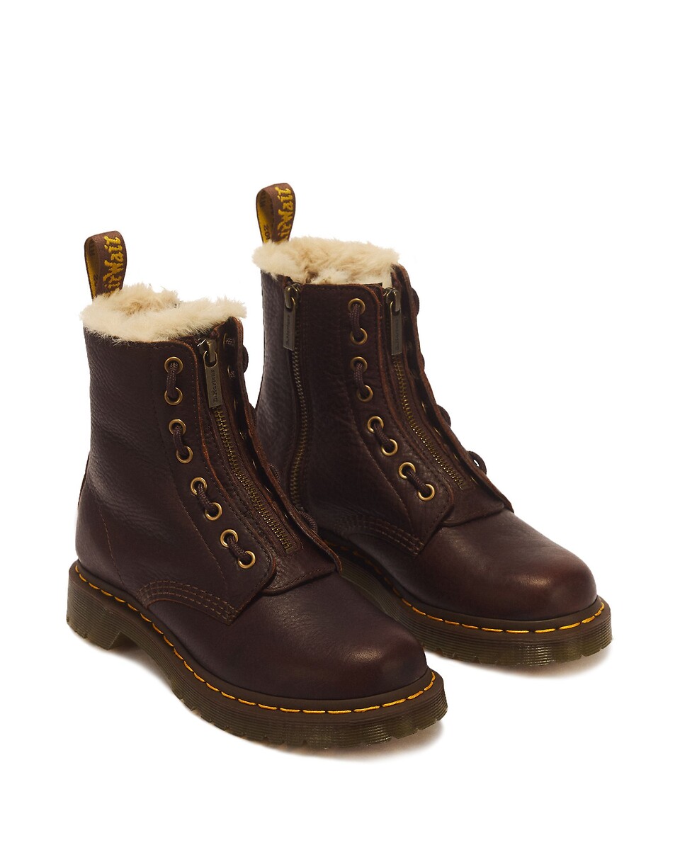 Botas 1460, forradas, em pele, Grizzly, DR. MARTENS