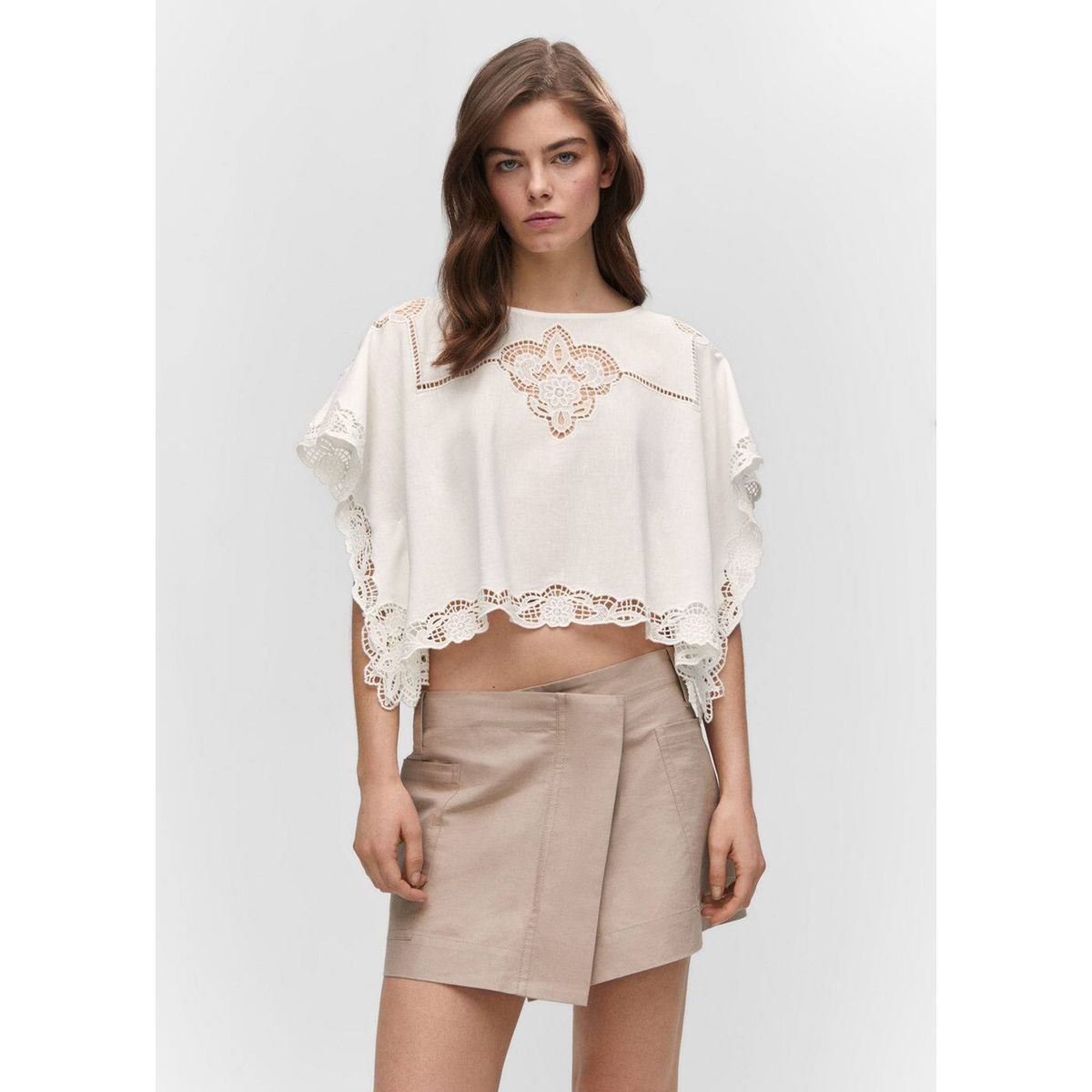 Mango discount blouse blanche
