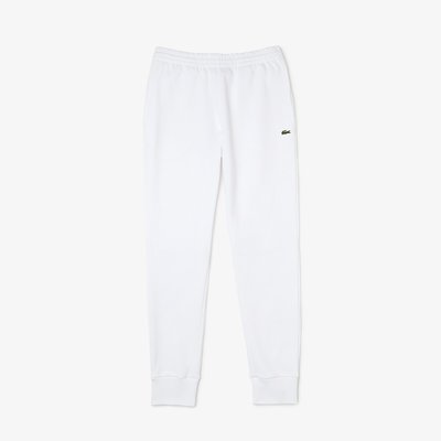 Embroidered Logo Joggers in Cotton Mix and Slim Fit LACOSTE