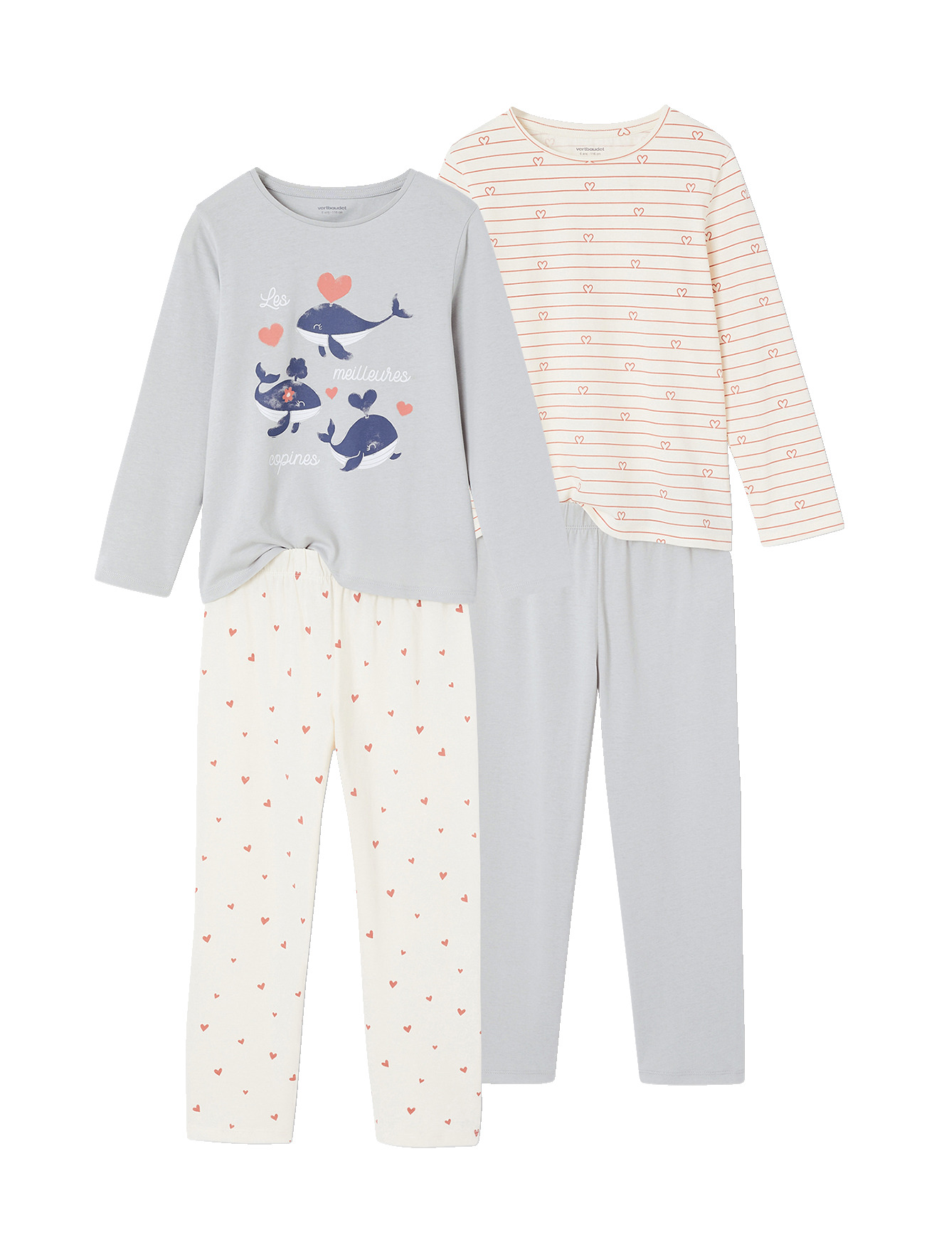 Lot de 2 pyjamas, VERTBAUDET