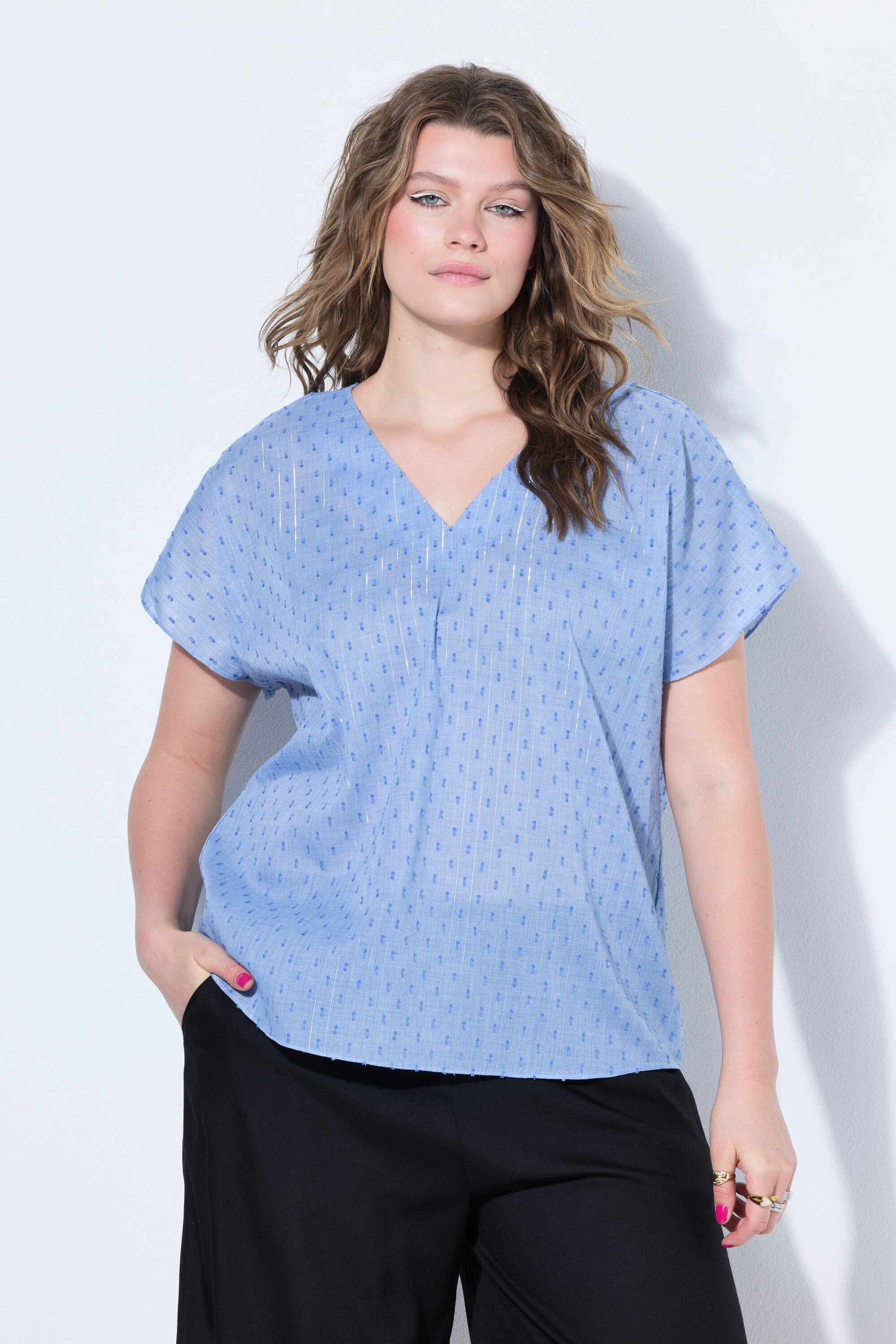 Blouse oversize, texture et paillettes, STUDIO UNTOLD