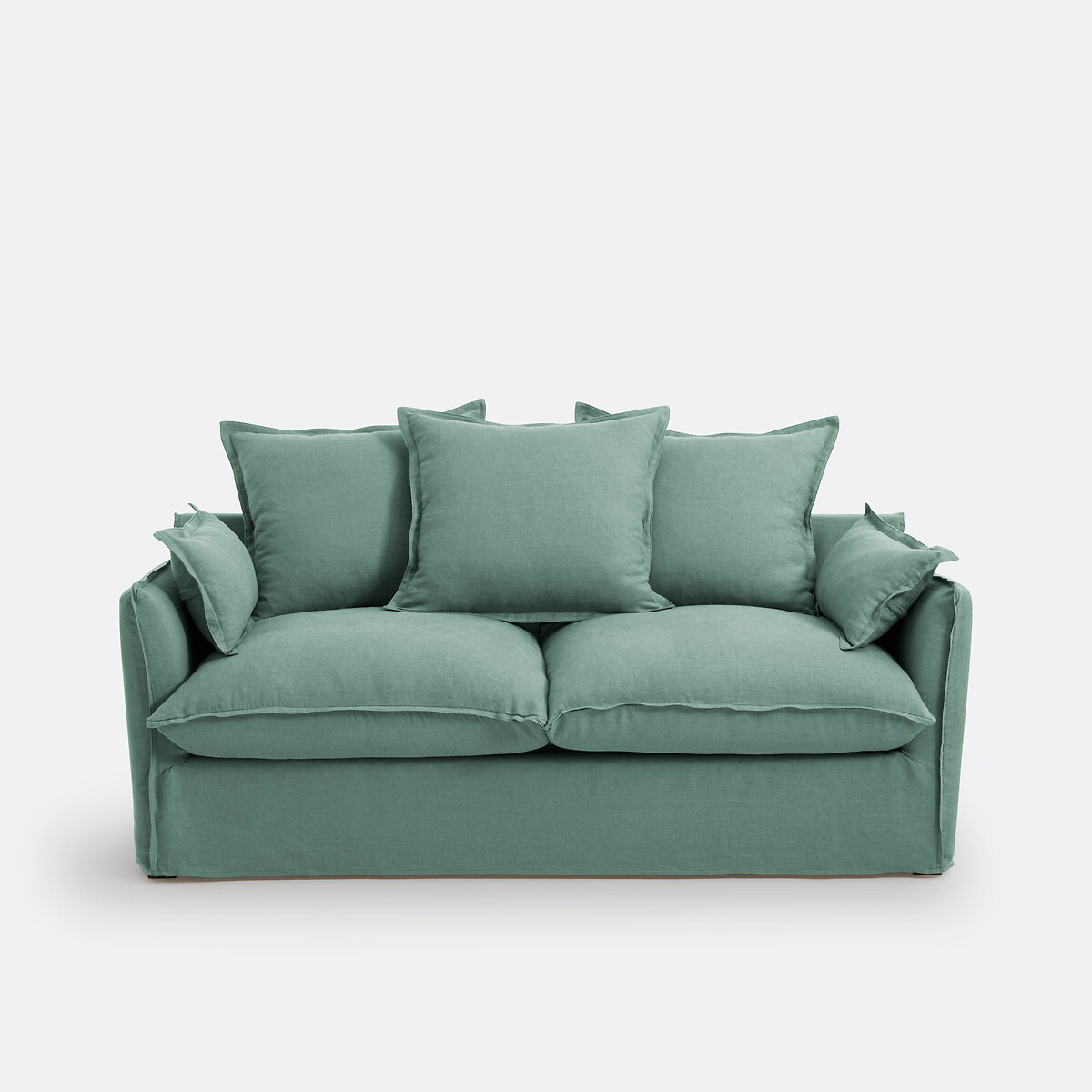 LA REDOUTE INTERIEURS Slaapbank H14 cm, gekreukt linnen, Odna