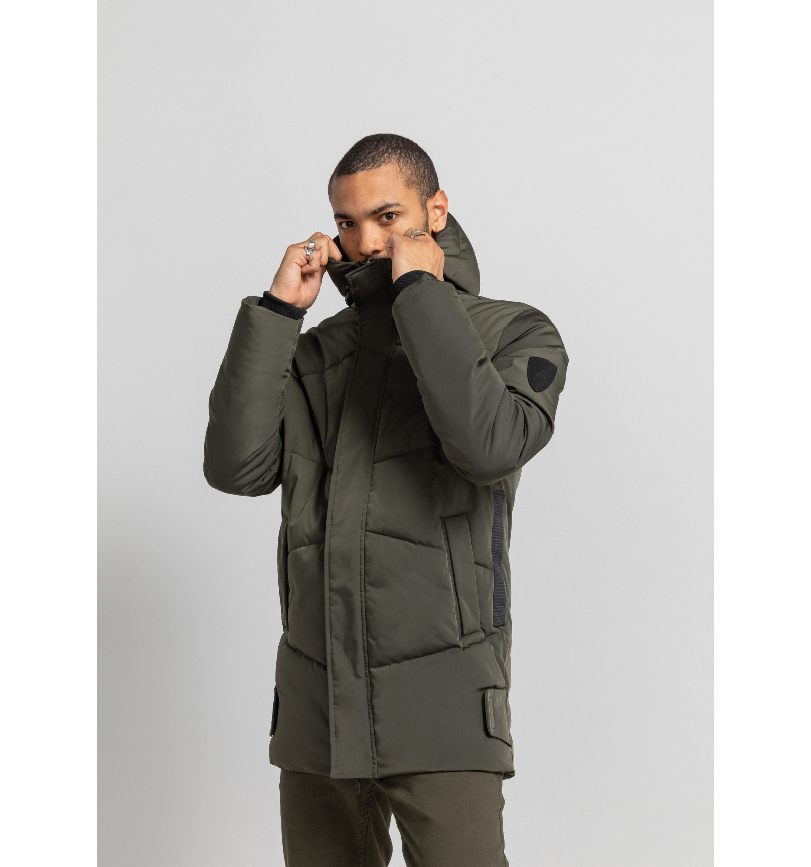 Doudoune col capuche boutons pressions october tanow Redskins La Redoute